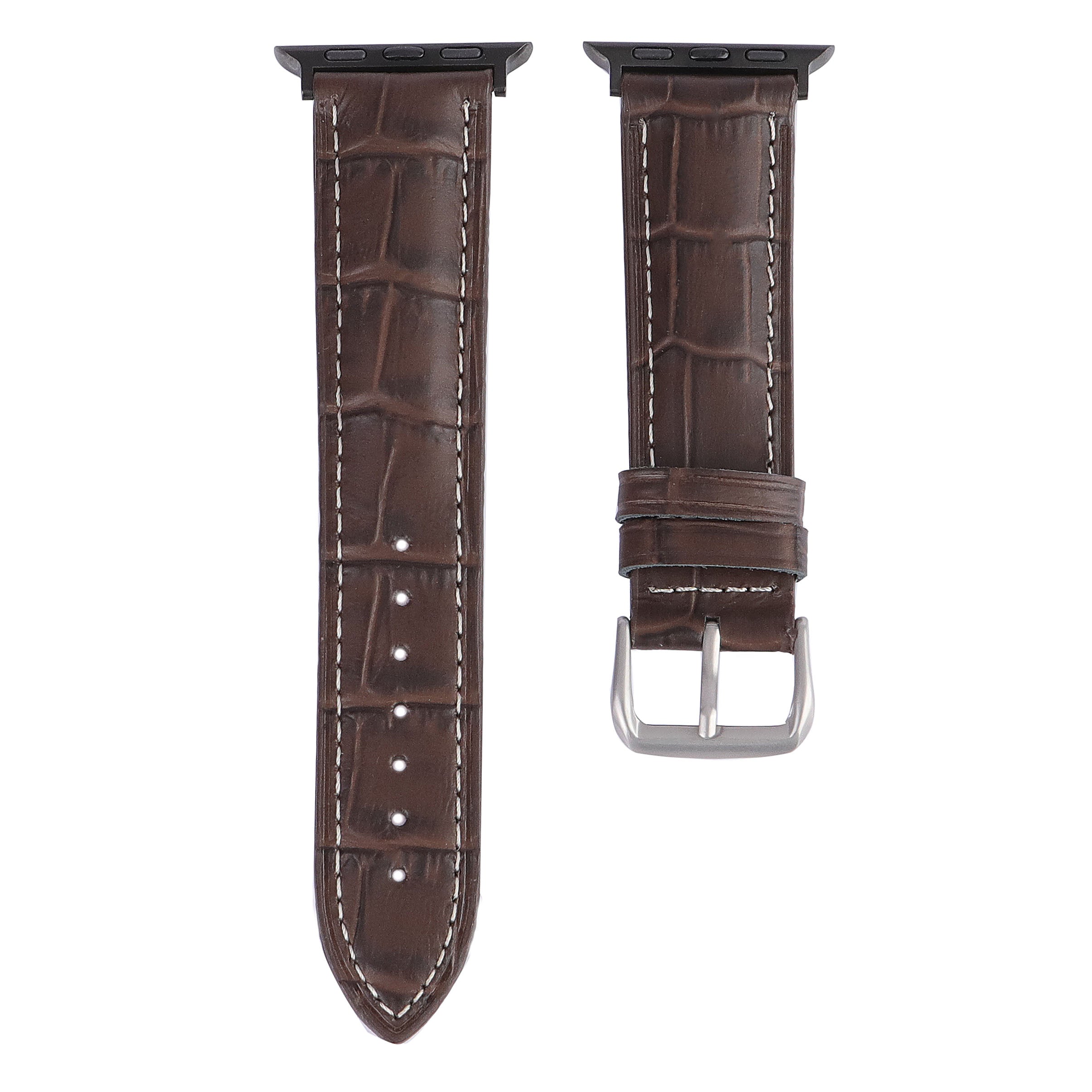 Apple Watch Compatible Leather Strap - Brown