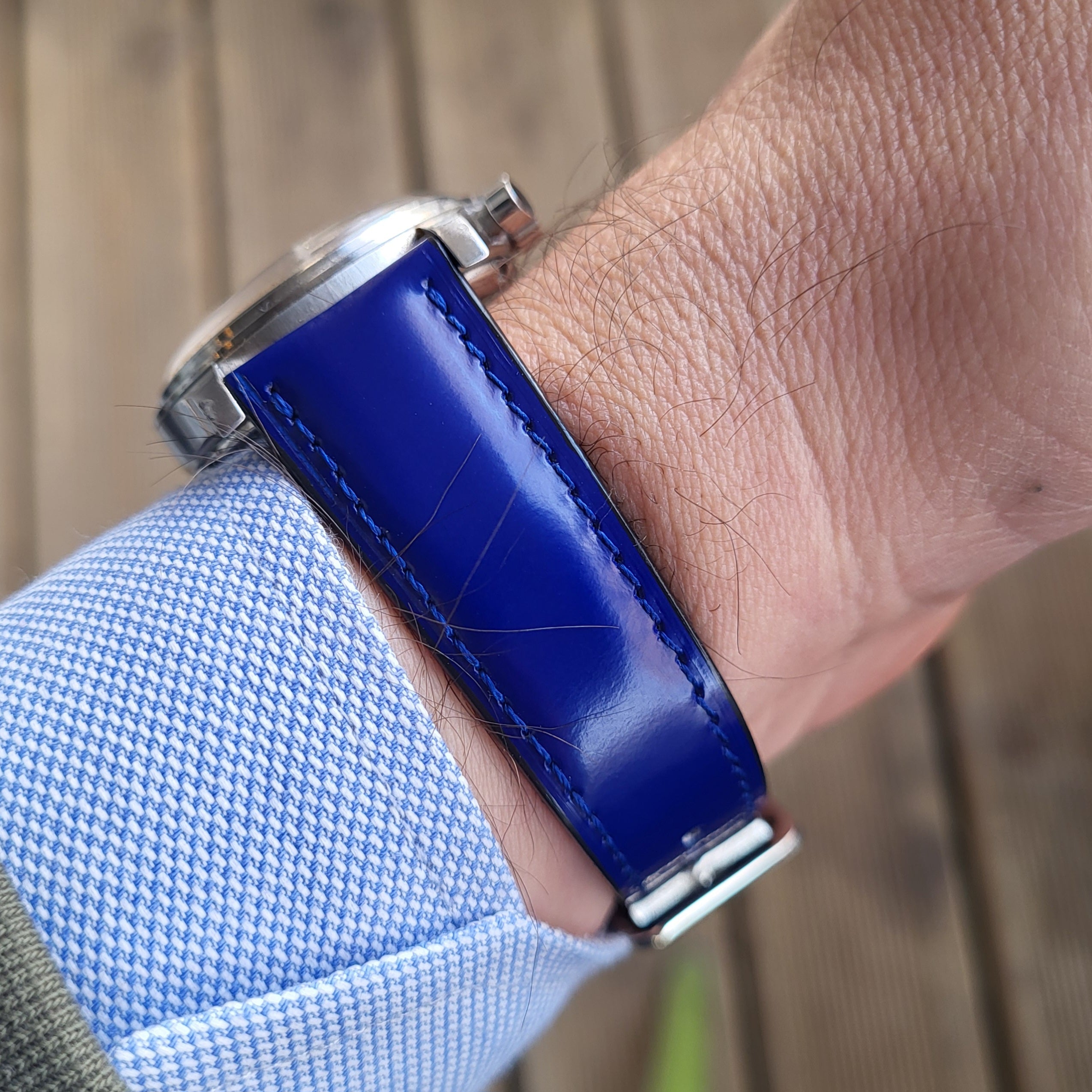 Napa Leather Strap - D. Blue