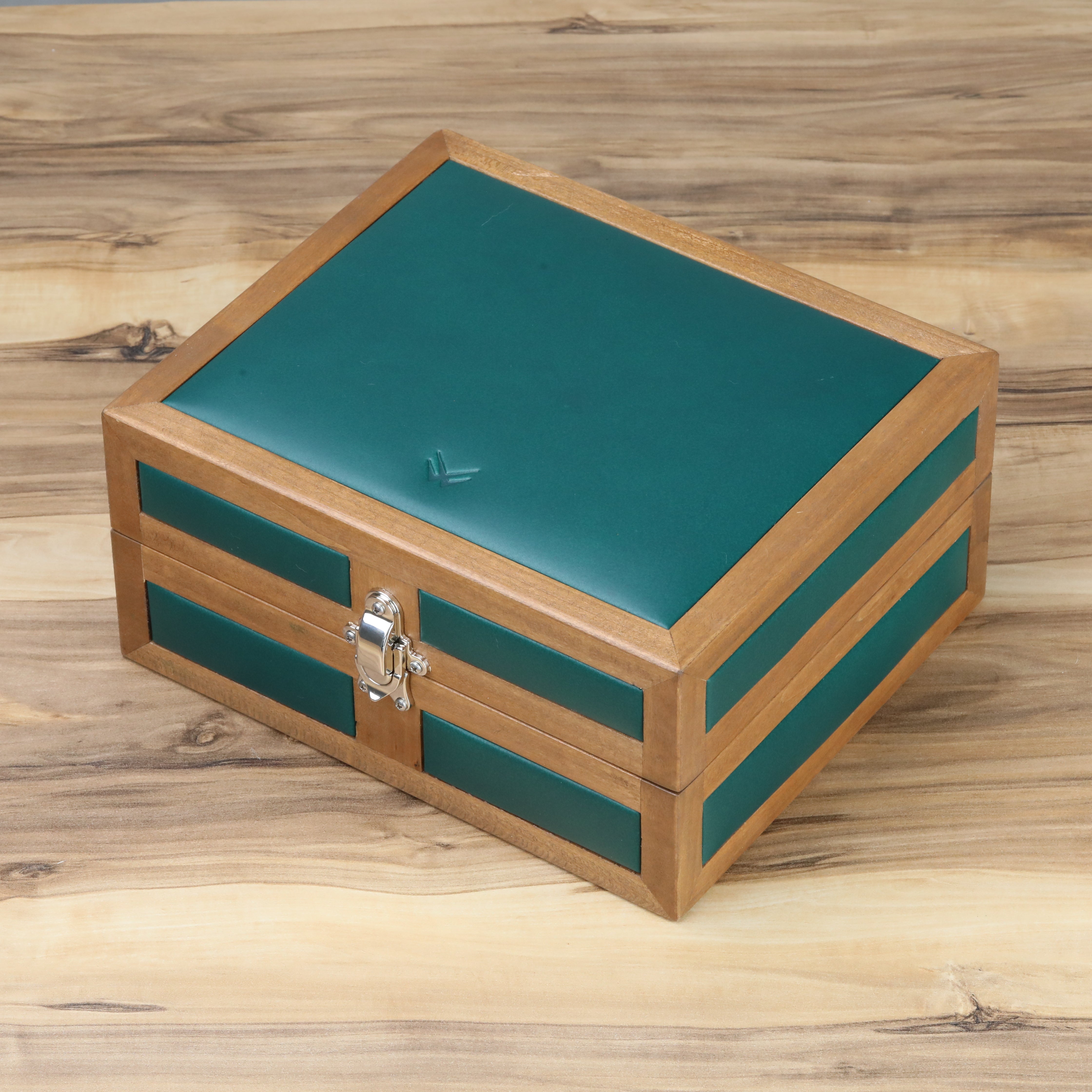 Heritage Wooden Watch Box for 6 / Green