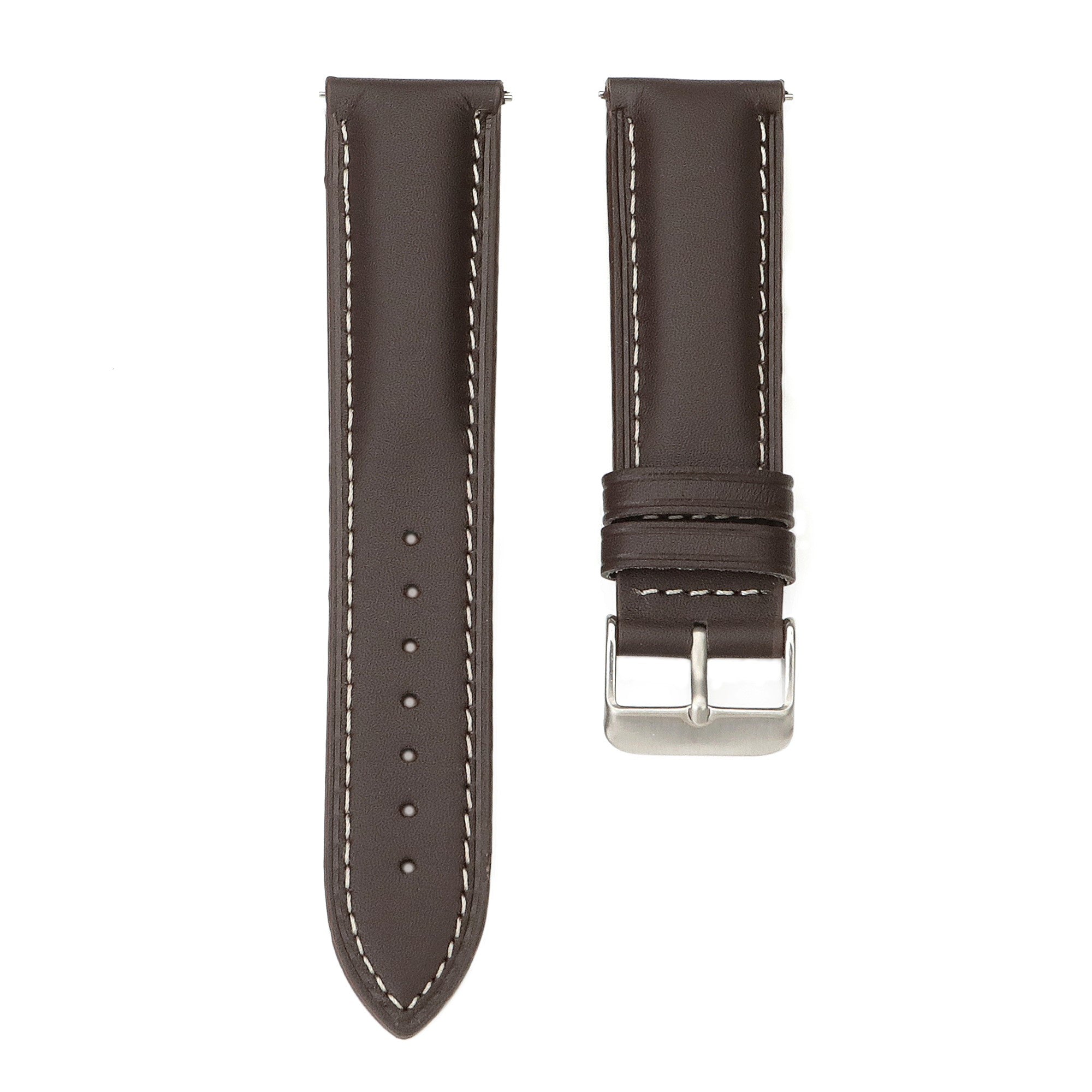 Alaturka Leather Strap / Brown - White