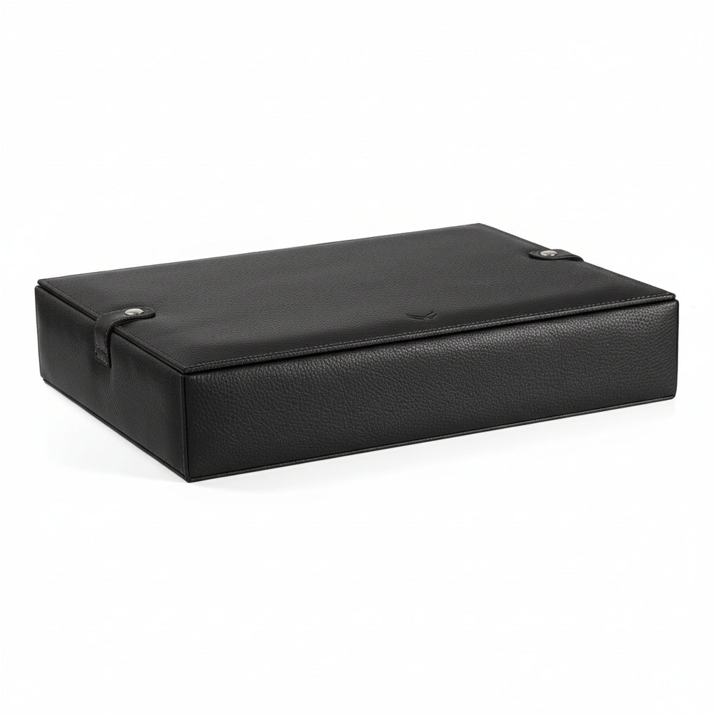 Leather Watch Box for 12 / Black