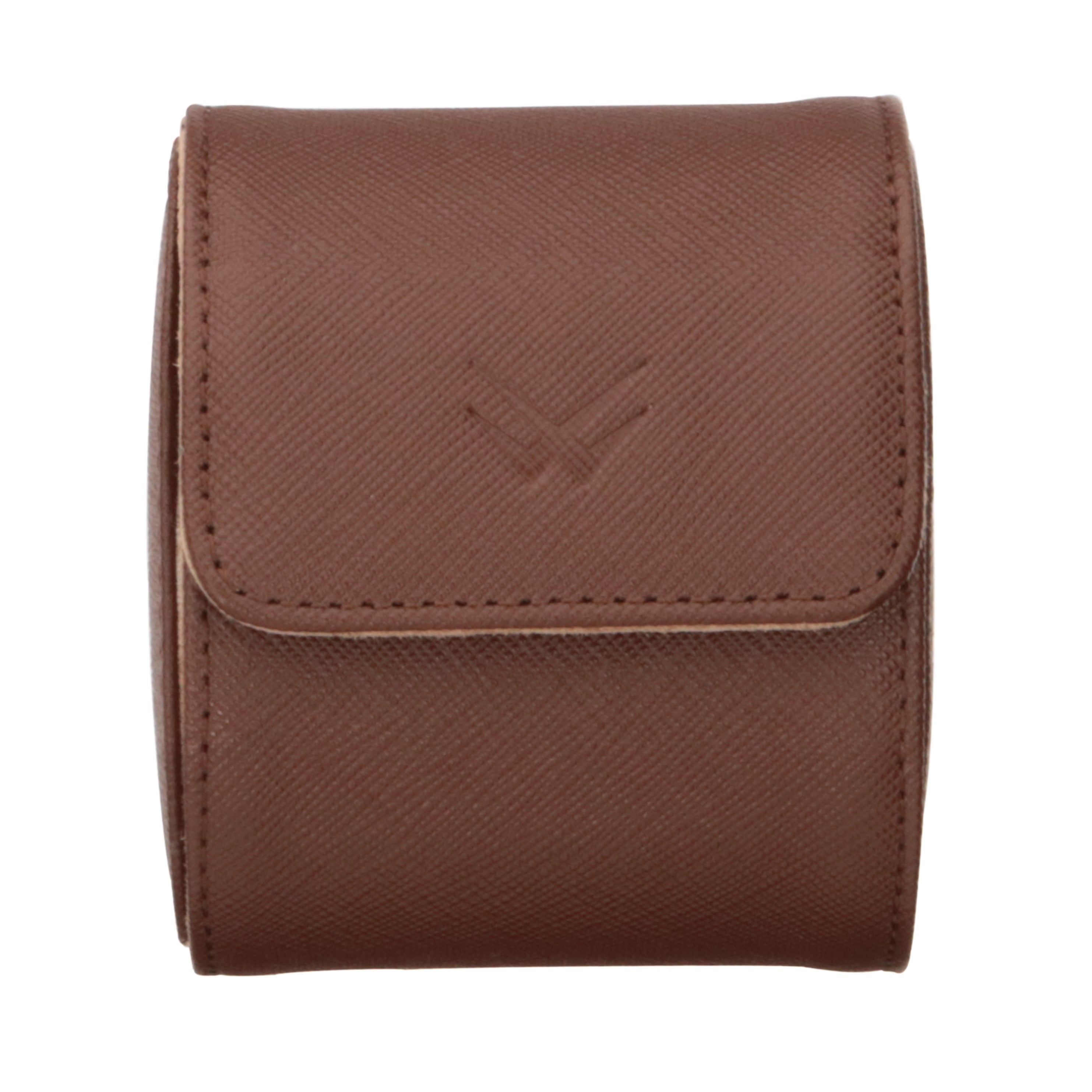 Toro Leather Watch Roll for 1 - Brown