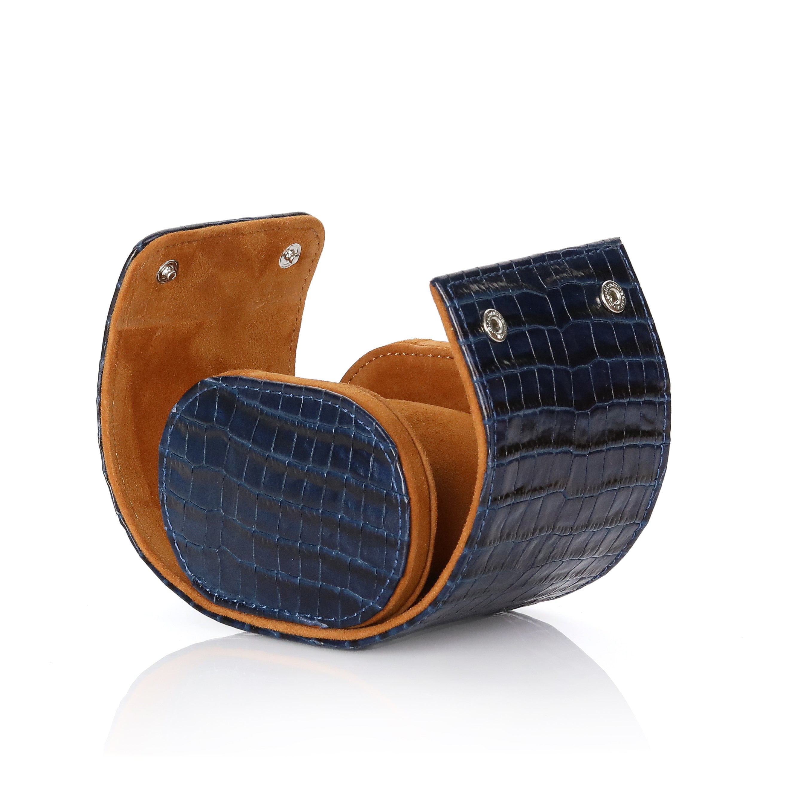 Toro Leather Watch Roll for 1 - D. Blue