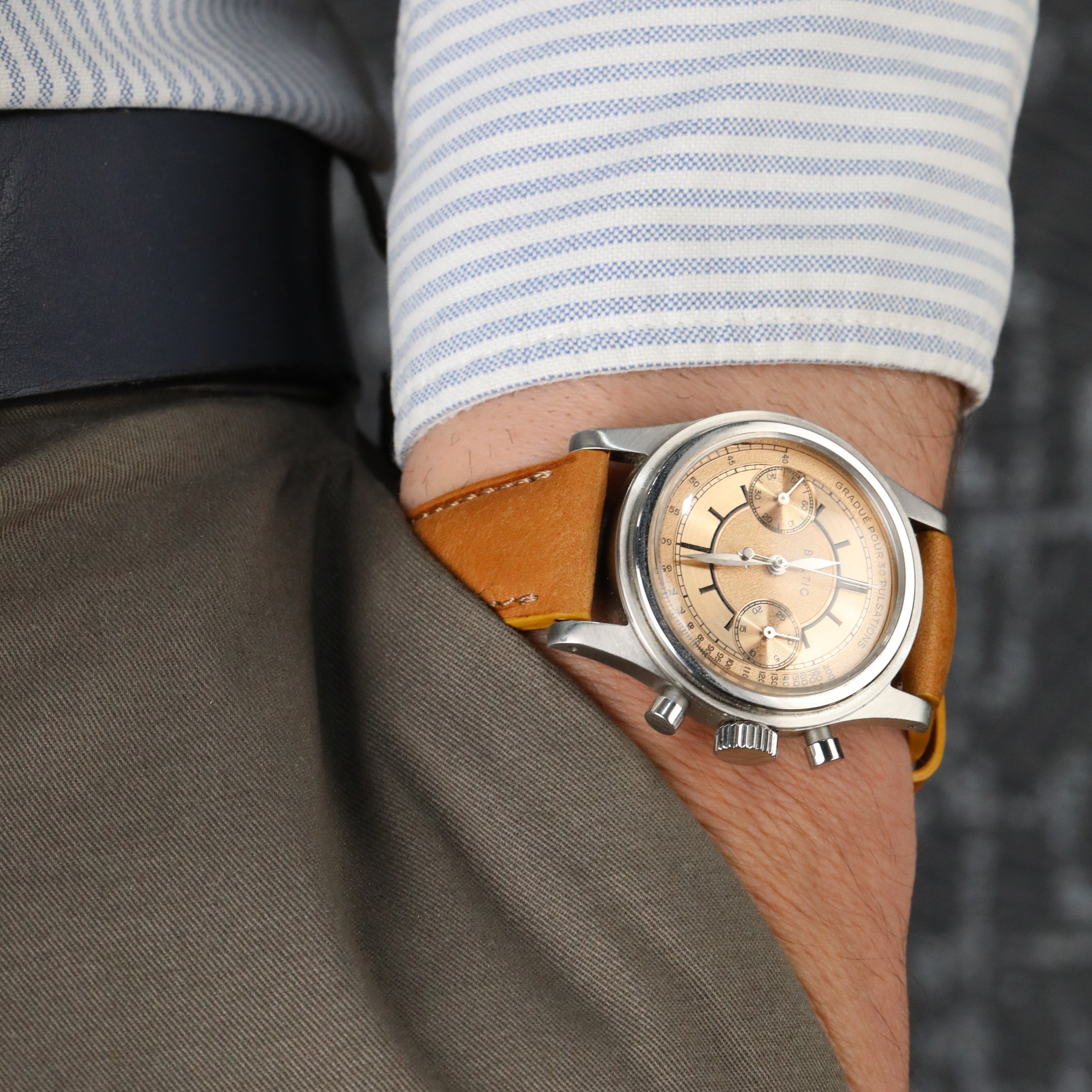 Pueblo Leather Watch Strap - Tan