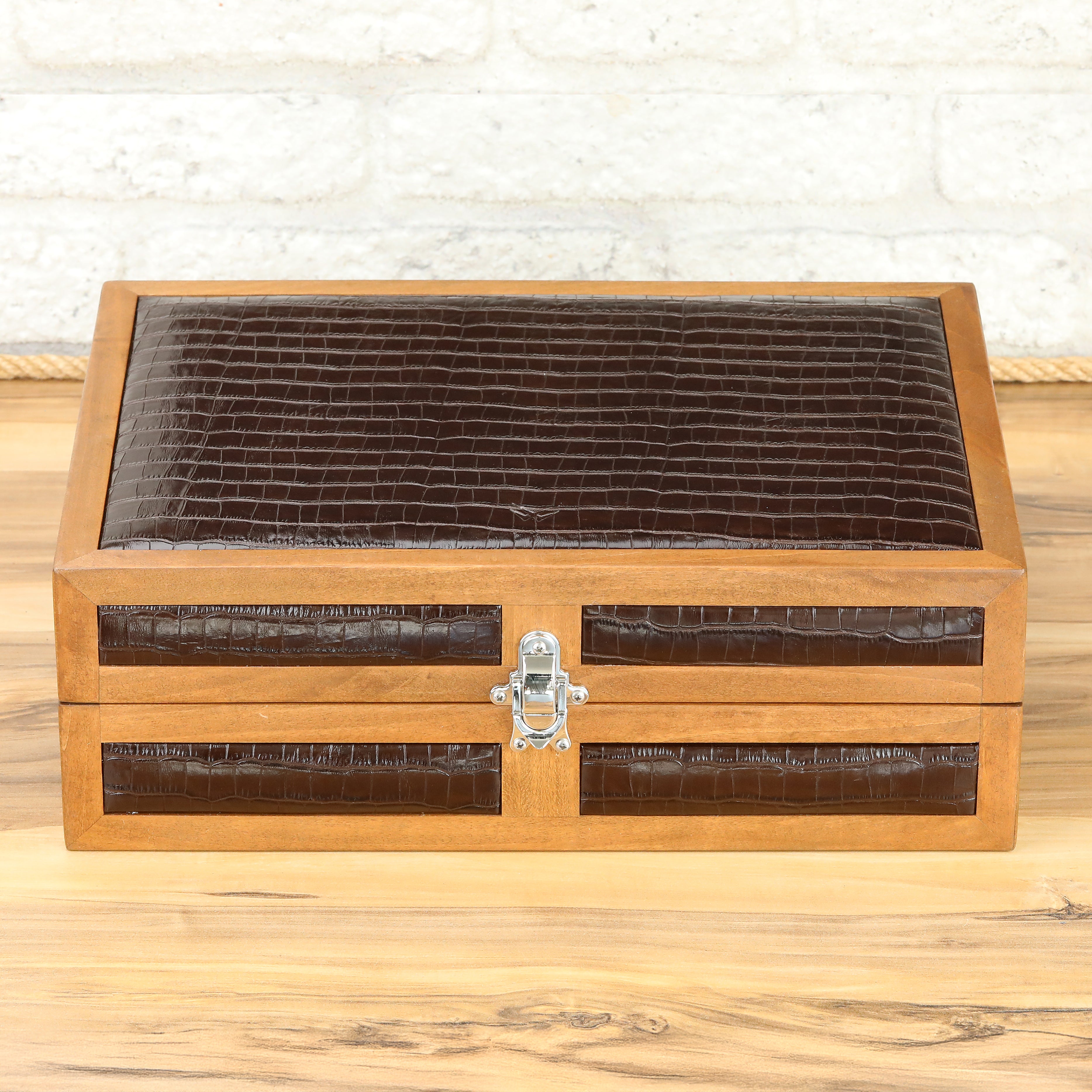 Heritage Wooden Watch Box for 10 / Brown