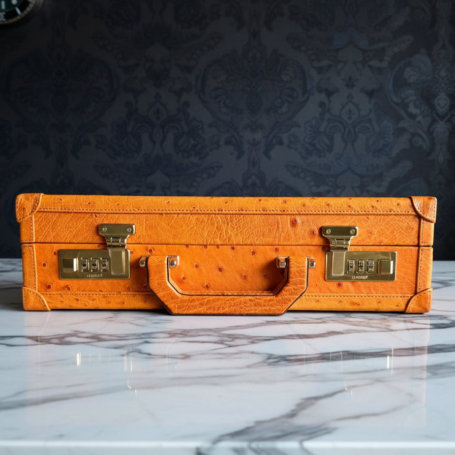 Ostrich Leather Bond Watch Box for 15 / Tan
