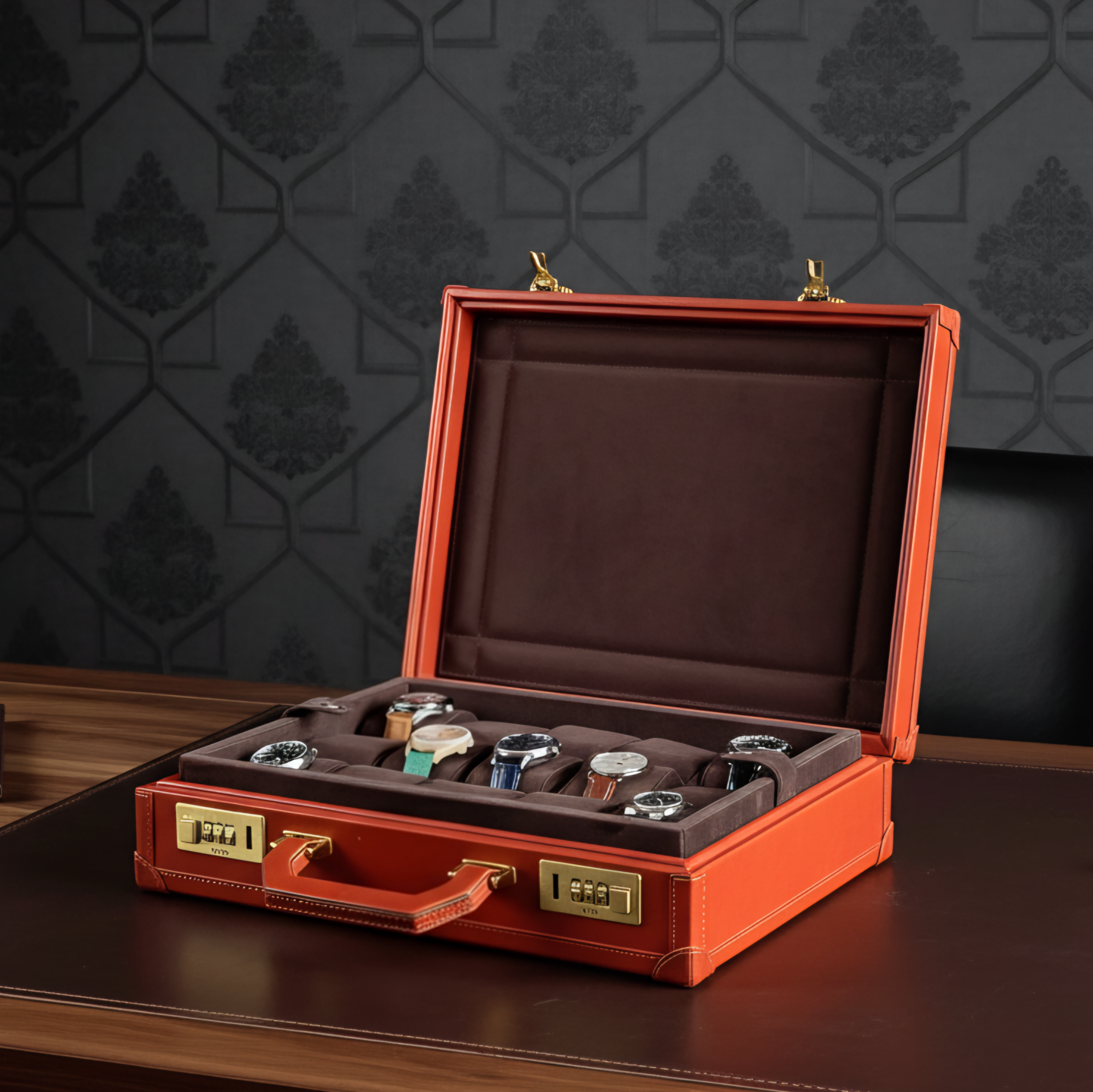 Bond Watch Box for 15 / Crimson