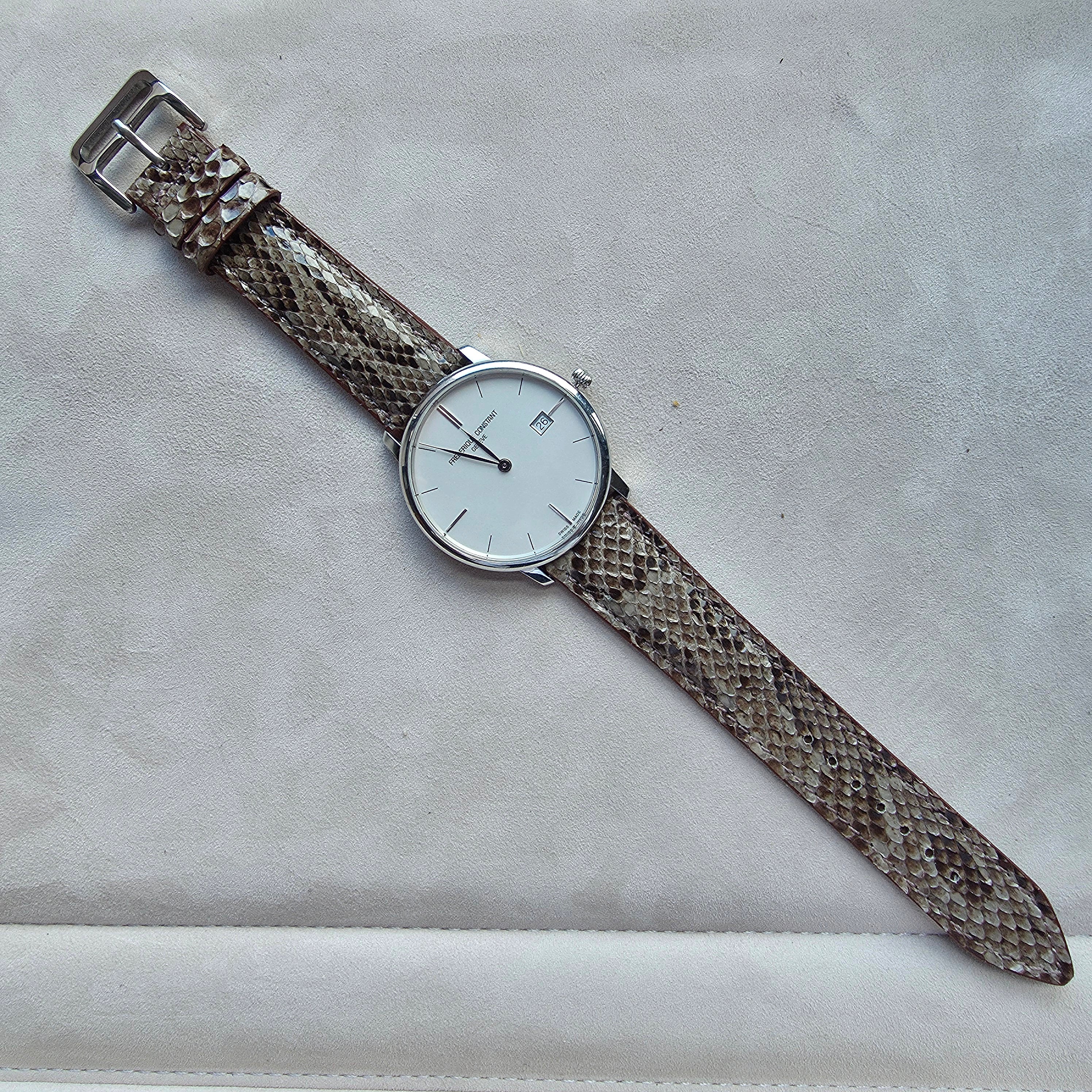 Snakeskin Leather Watch Strap