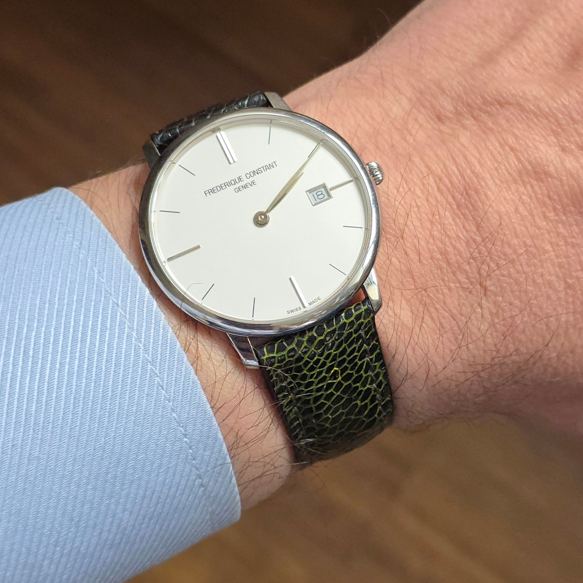 Ostrich Leather Strap - Green
