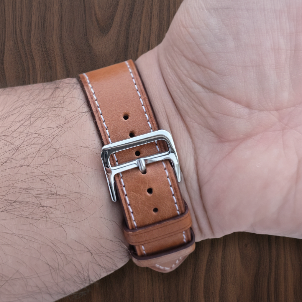Pueblo Leather Watch Strap - Tan Slim