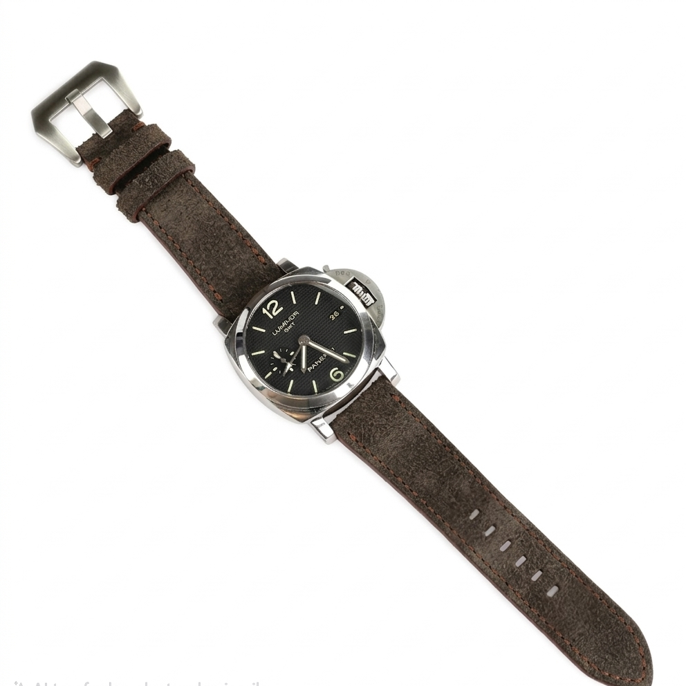 Florentine Series Suede Leather Strap / Green