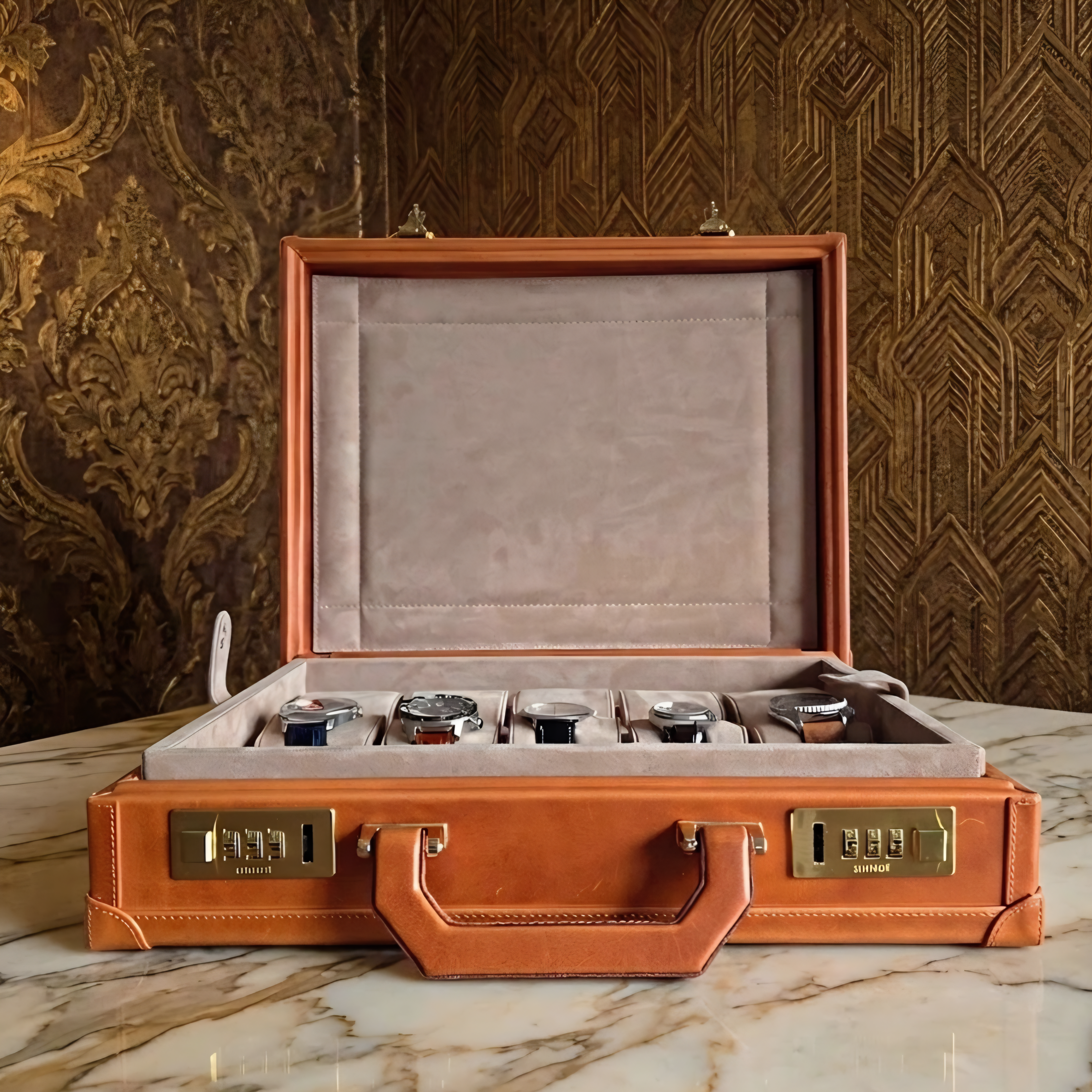 Bond Watch Box for 15 / Tan