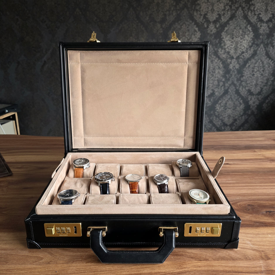 Bond Watch Box for 15 / Black - Mocha