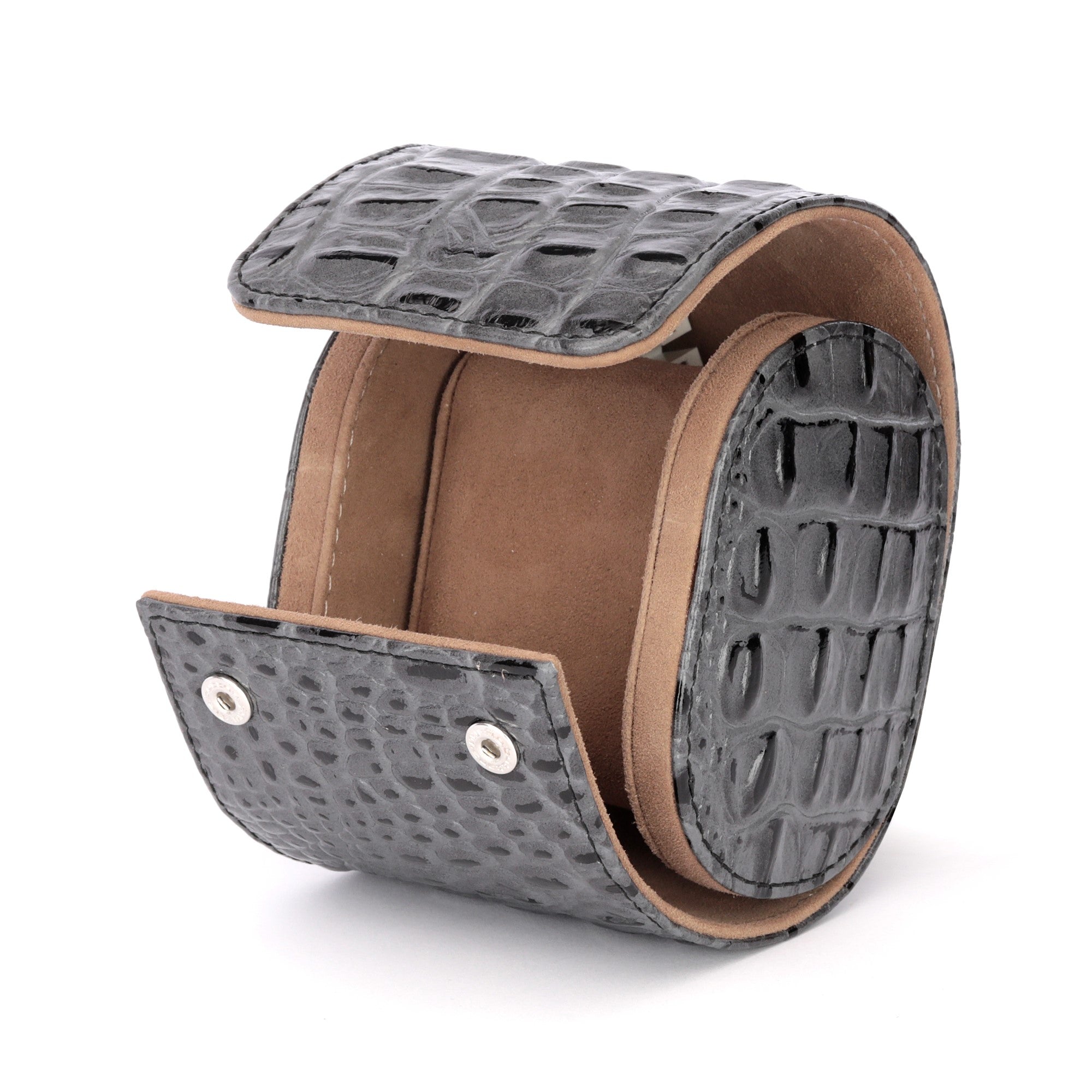 Toro Leather Watch Roll for 1 - Antrachite