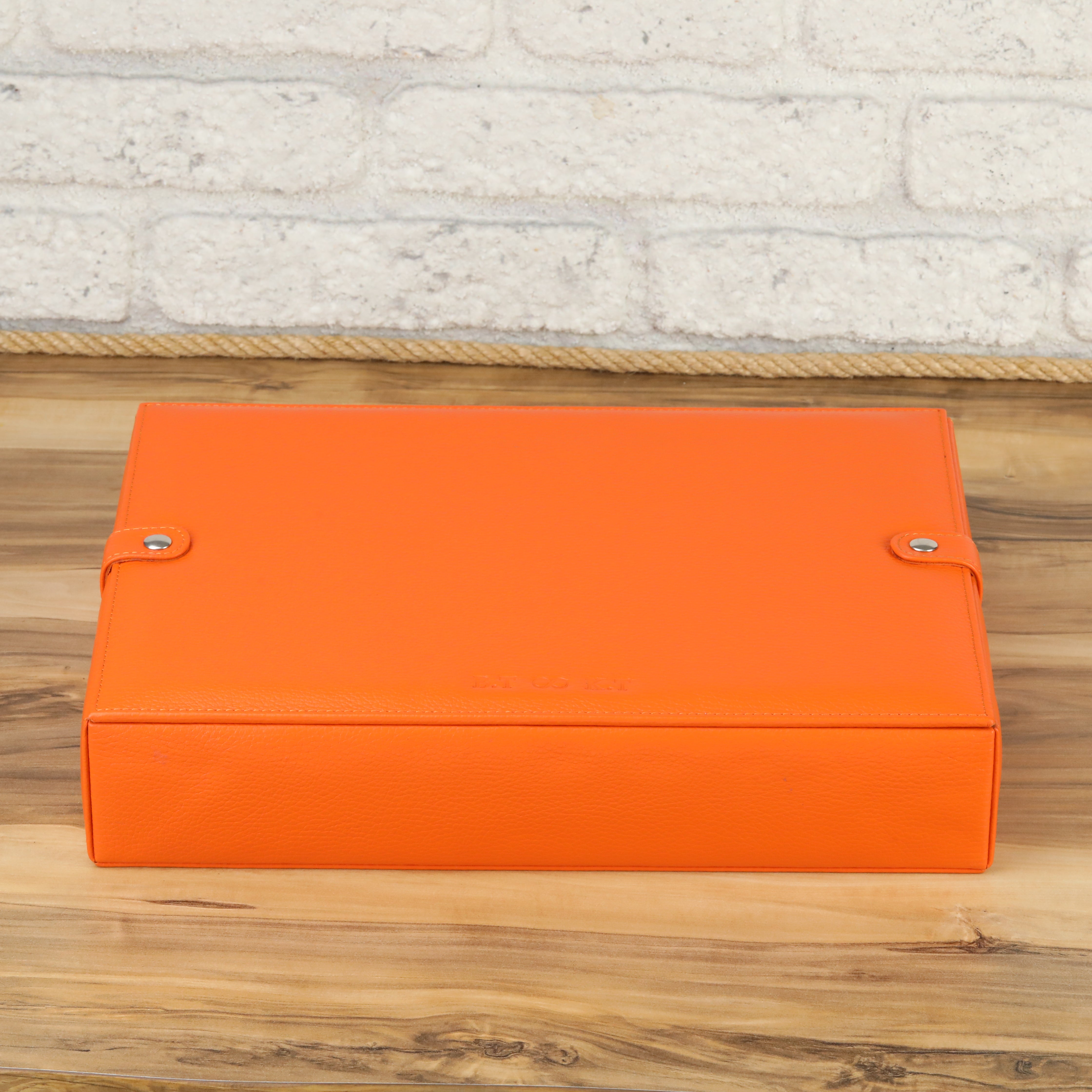 Leather Watch Box for 10 / Orange