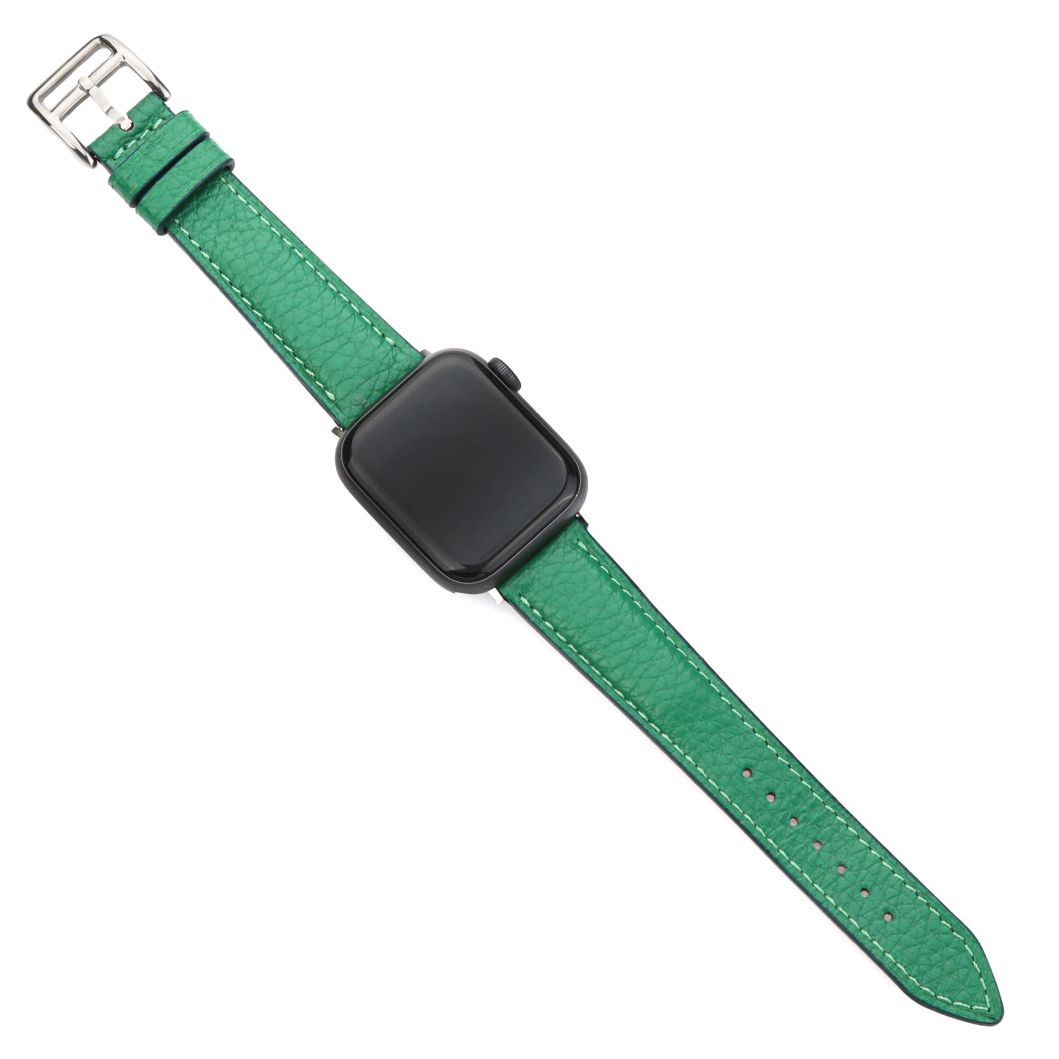Apple Watch Compatible Leather Strap - Green