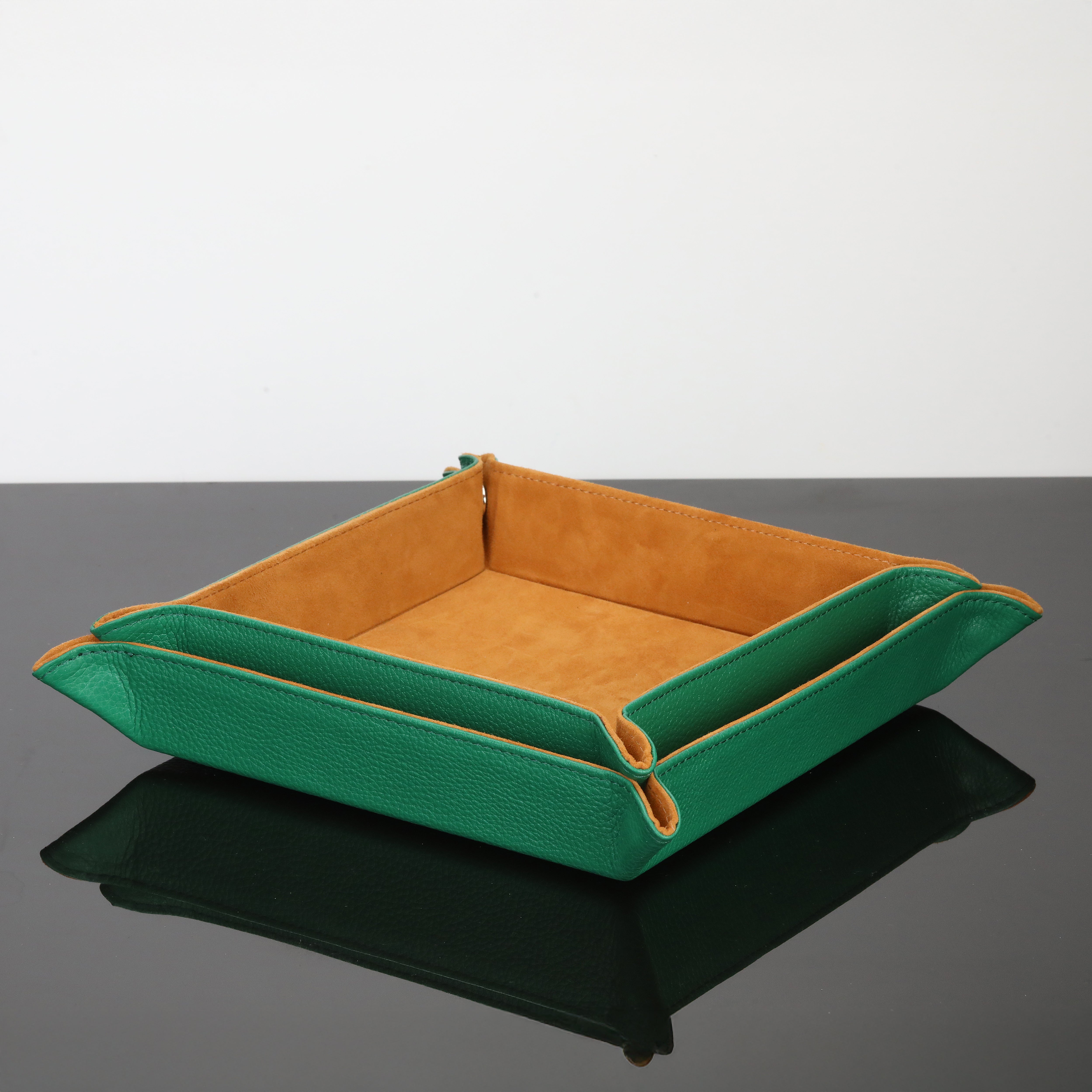 Octavia Leather Vallet Organizer - Green