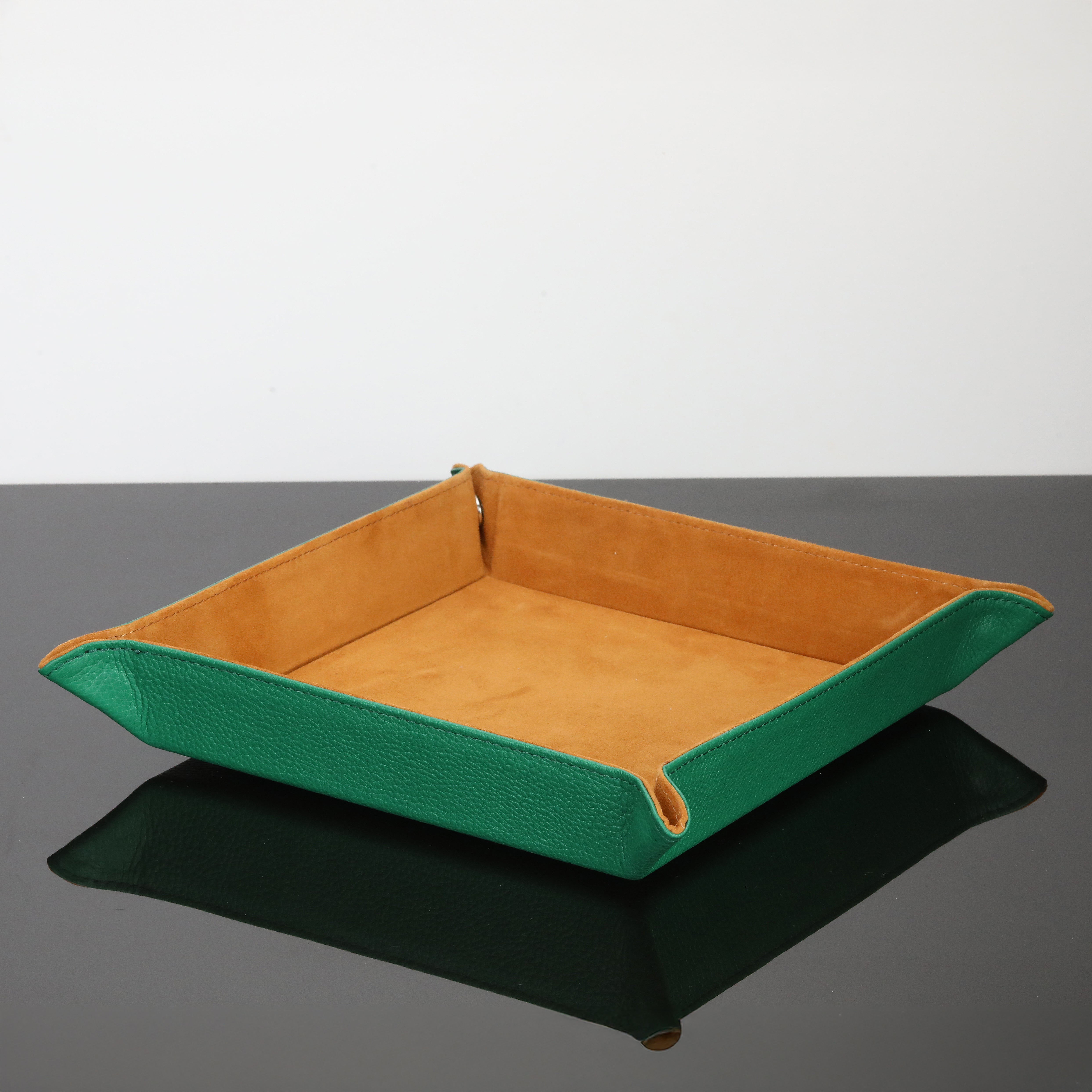 Octavia Leather Vallet Organizer - Green