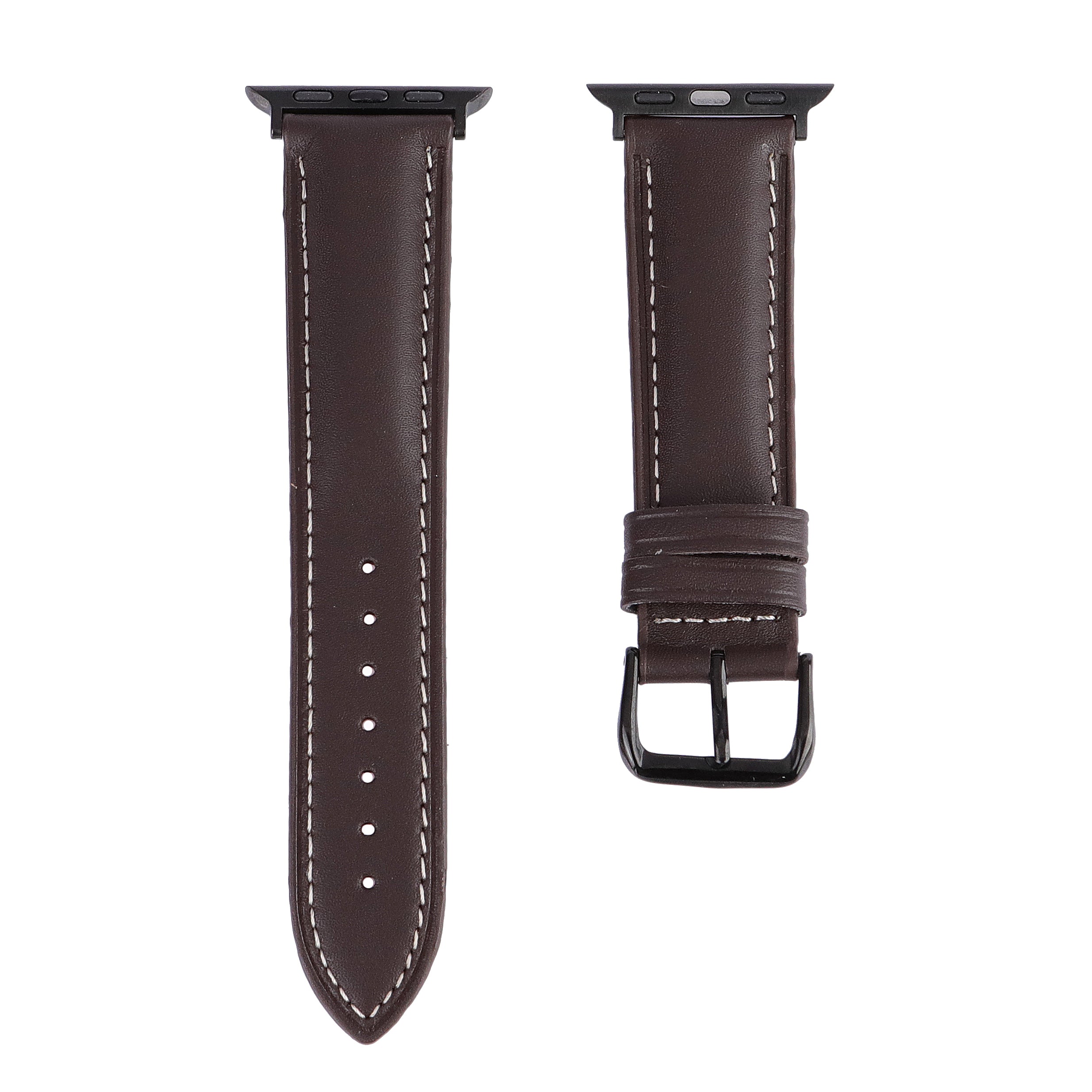 Apple Watch Compatible Leather Strap -  Brown