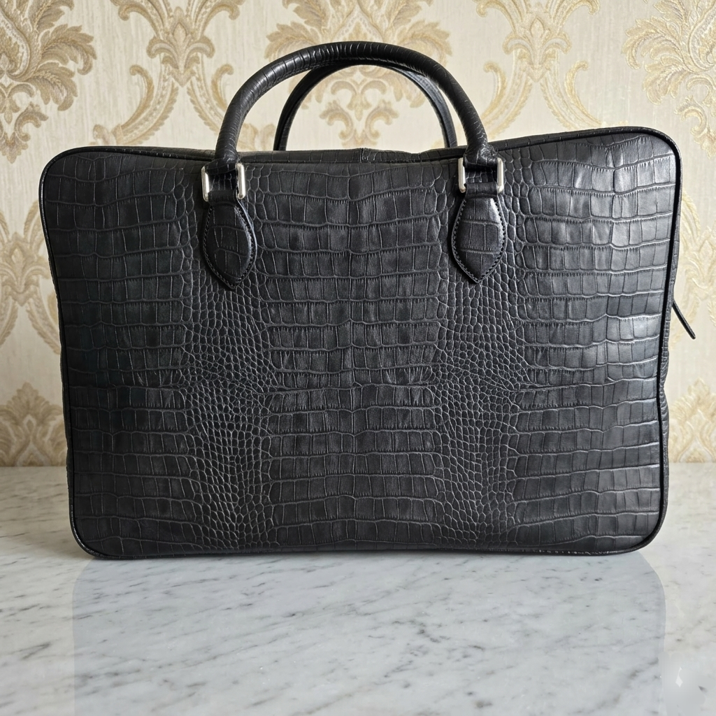Leather Weekender - Black
