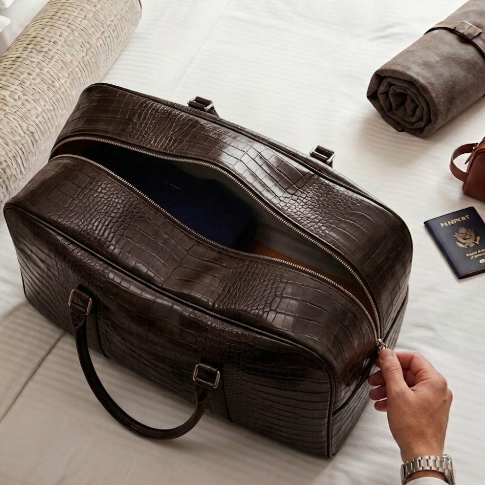 Leather Weekender - Dark Brown