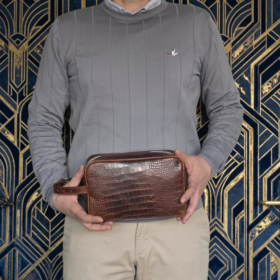 Leather Daffle Bag -