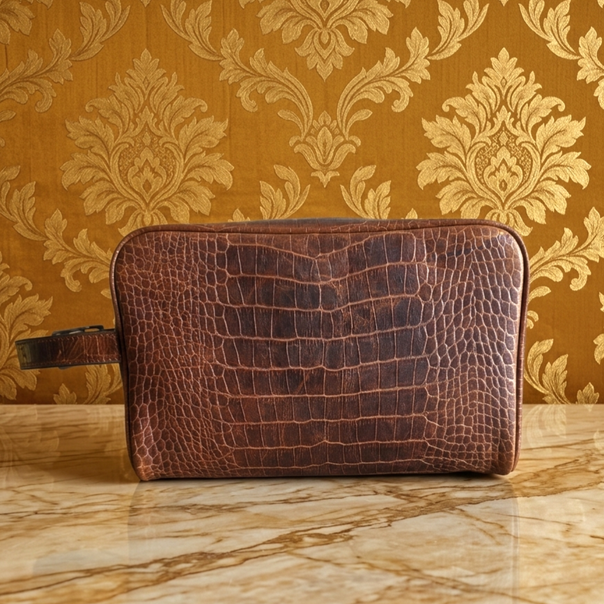 Leather Daffle Bag -