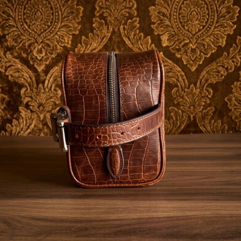 Leather Daffle Bag -