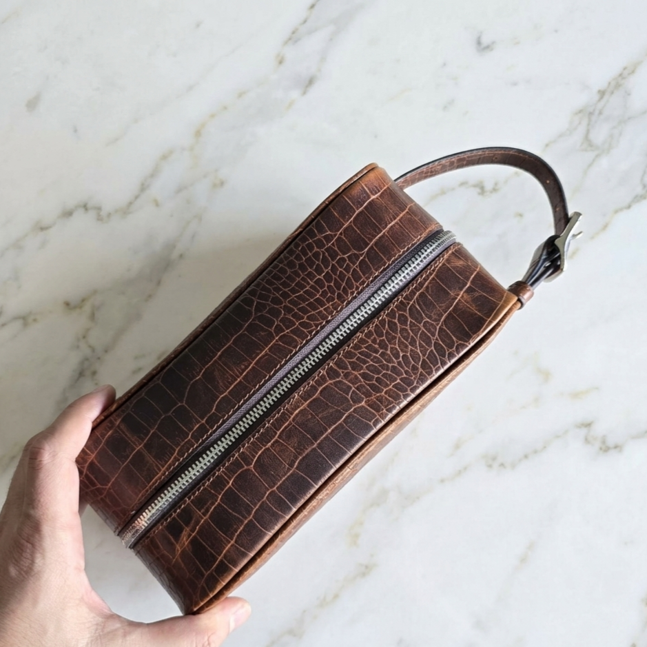 Leather Daffle Bag -