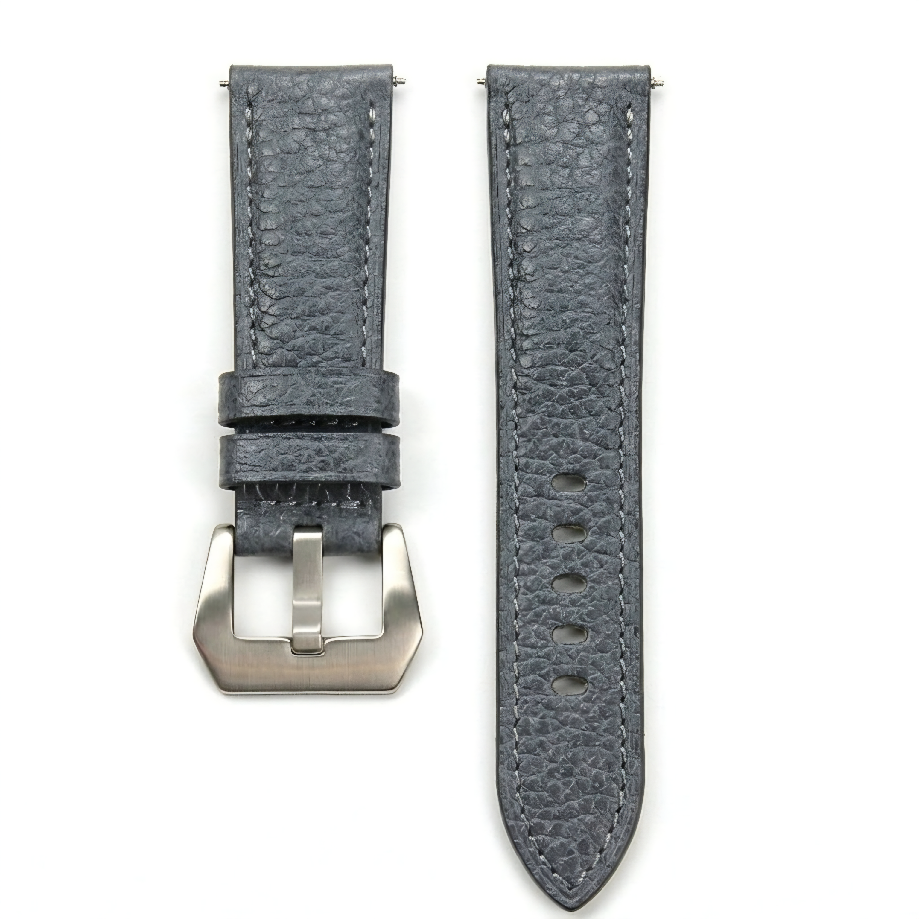 Florentine Series Suede Leather Strap / Grey
