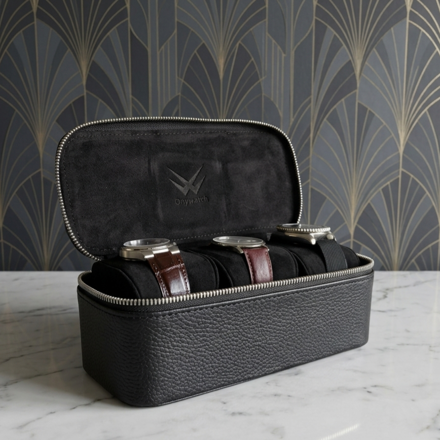Anok Watch Travel Case for 3 / Black
