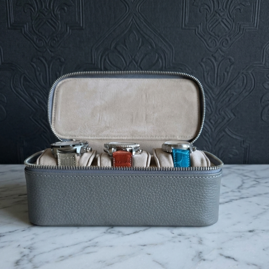 Anok Watch Travel Case for 3 / Grey