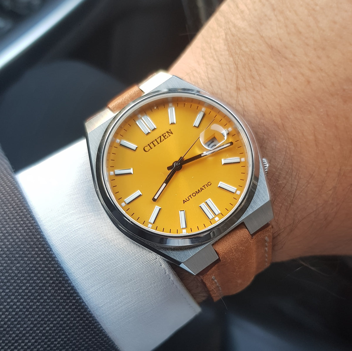 Tsuyosa Leather Strap - Tan