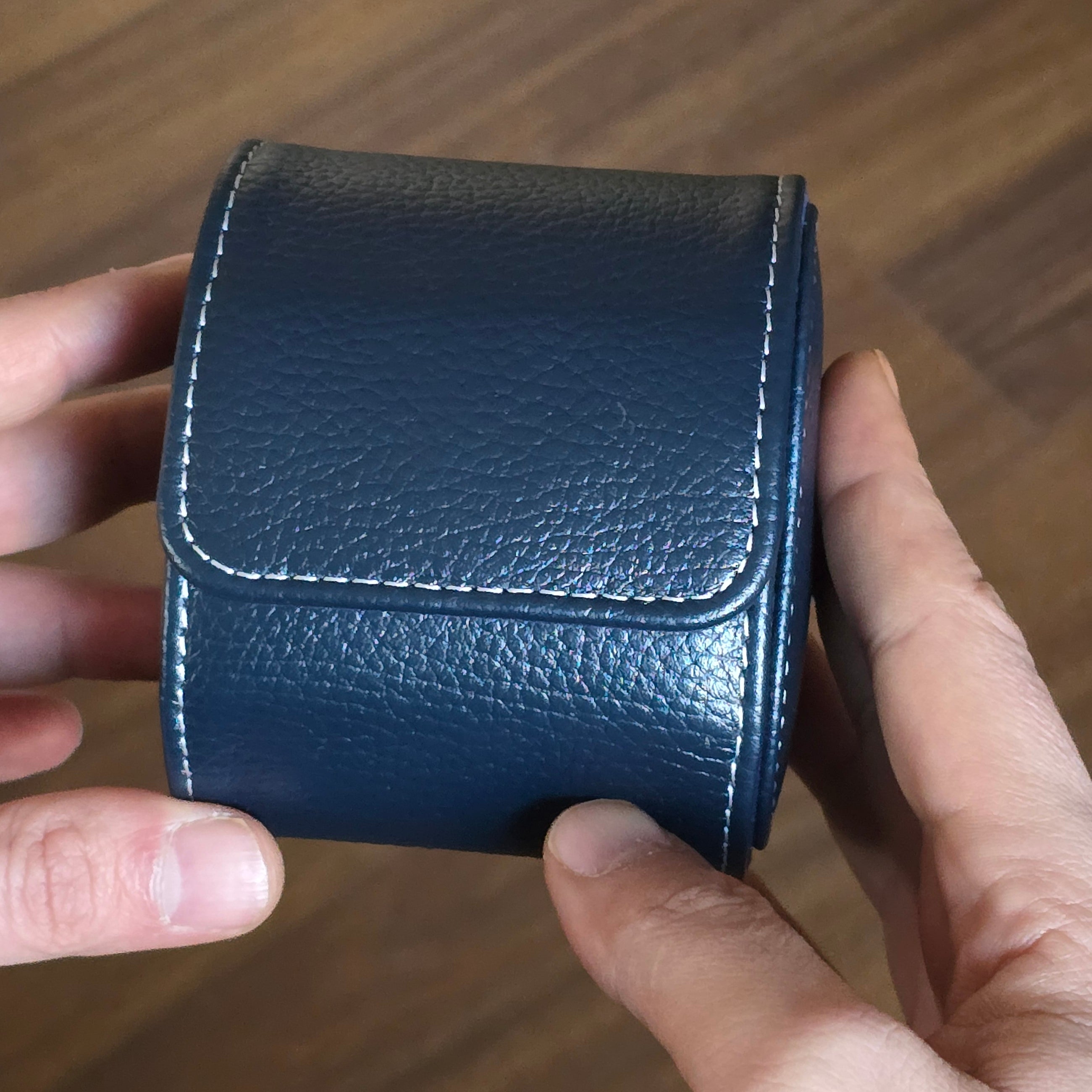 Toro Leather Watch Roll for 1 - D. Blue