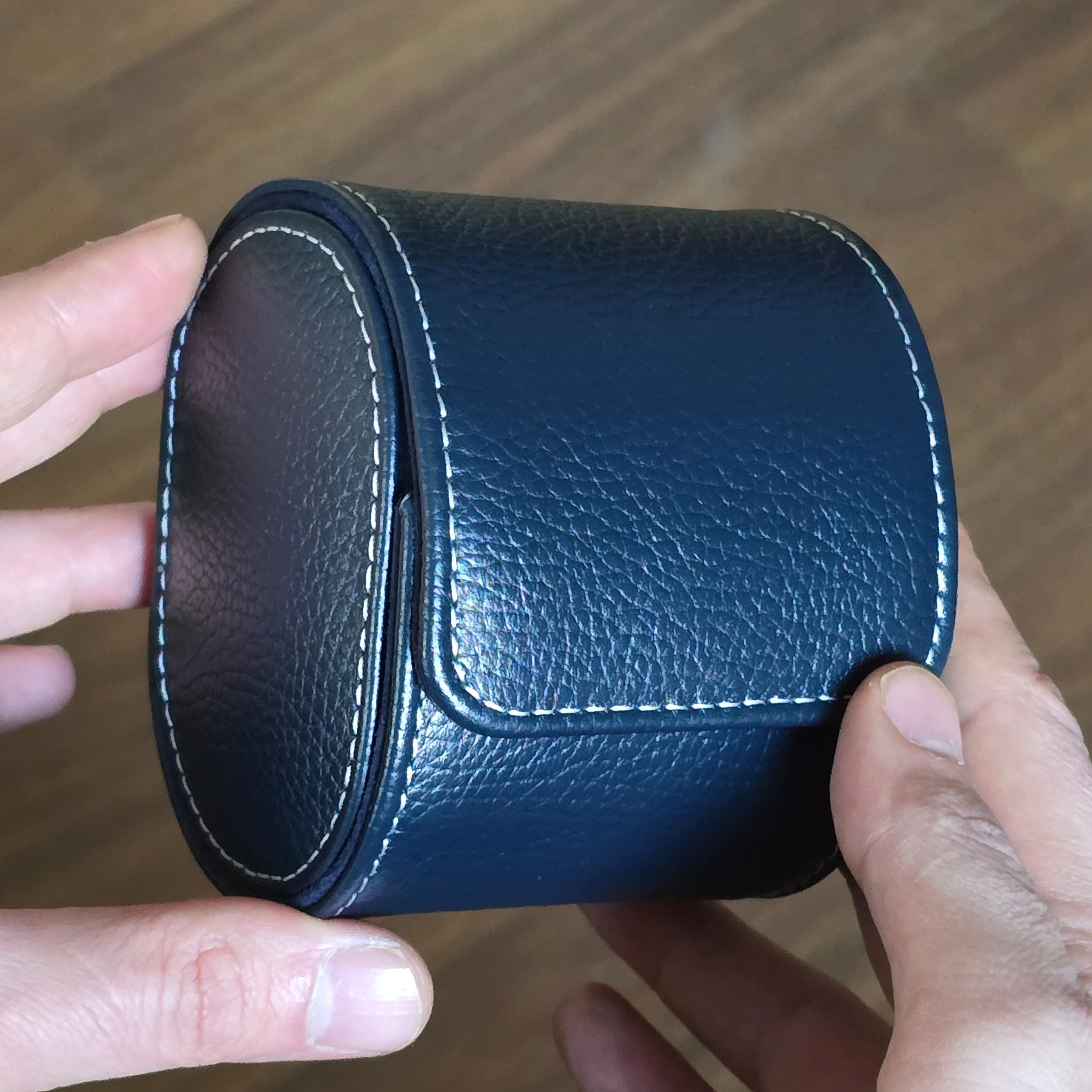 Toro Leather Watch Roll for 1 - D. Blue