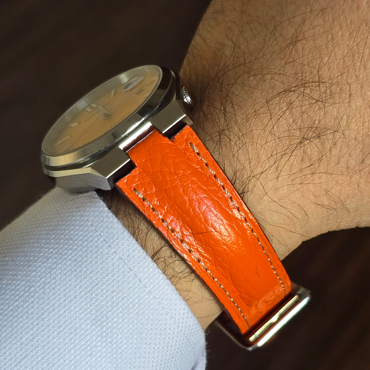 Tsuyosa Leather Strap - Orange