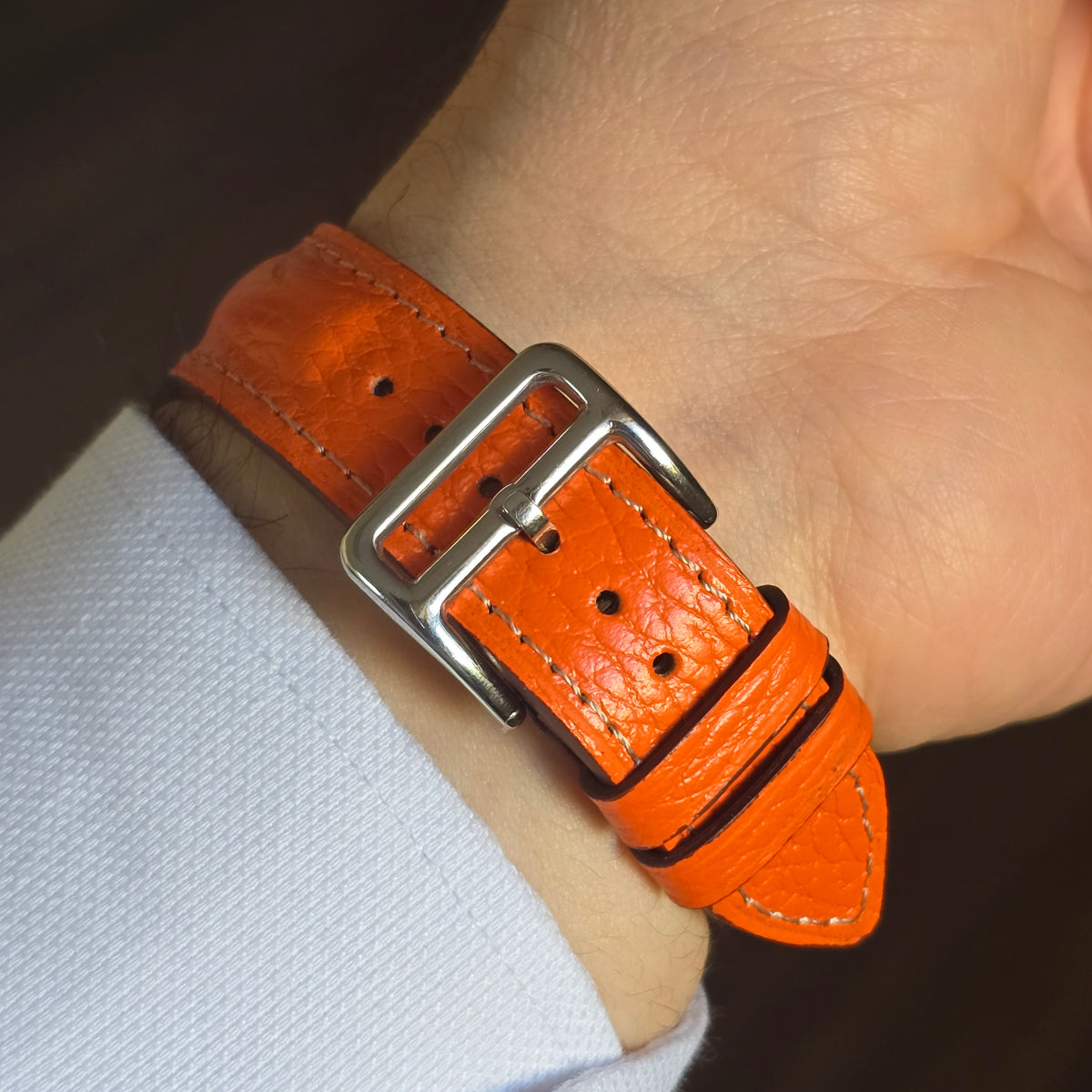 Tsuyosa Leather Strap - Orange