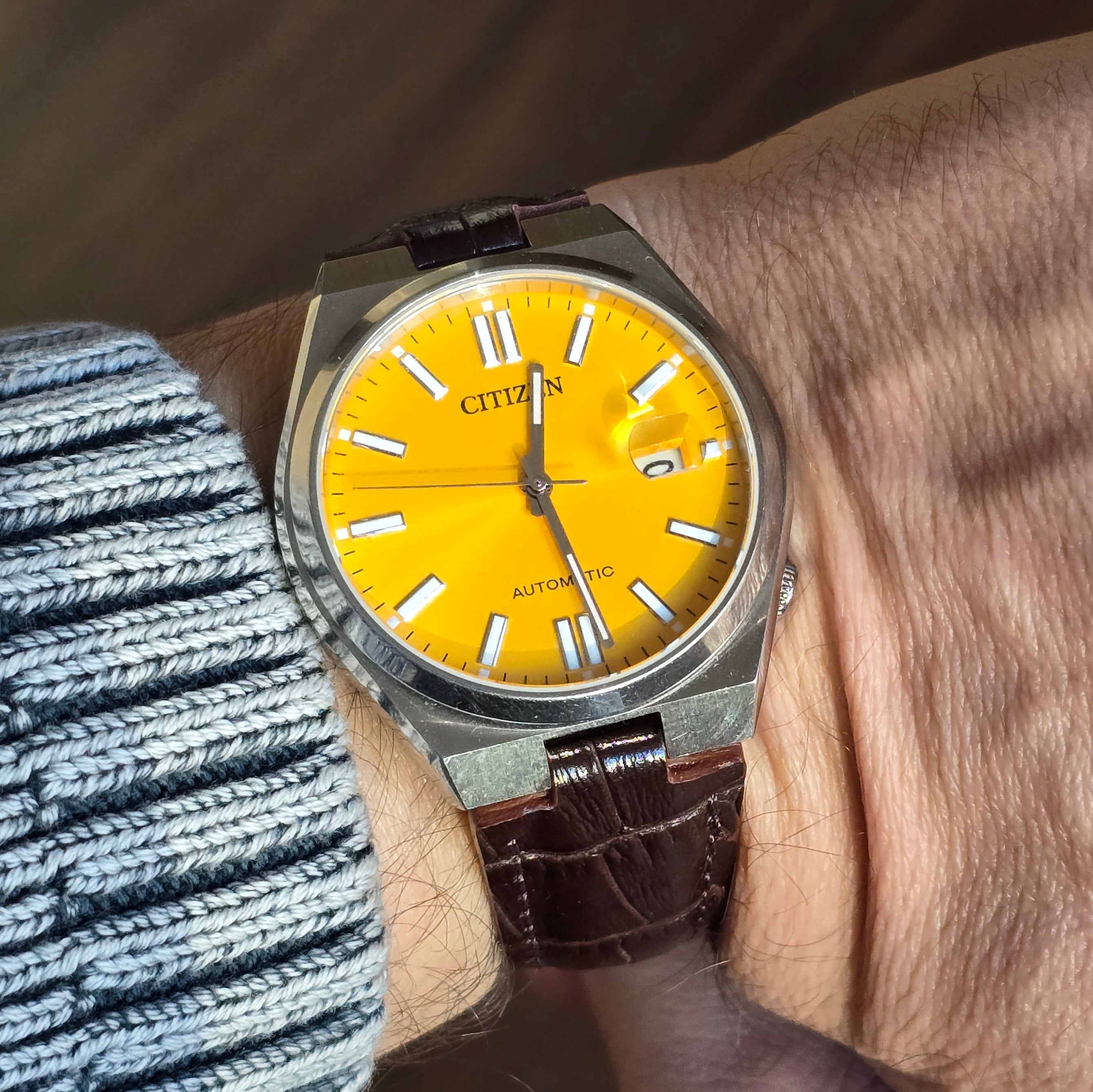 Tsuyosa Leather Strap - D. Brown