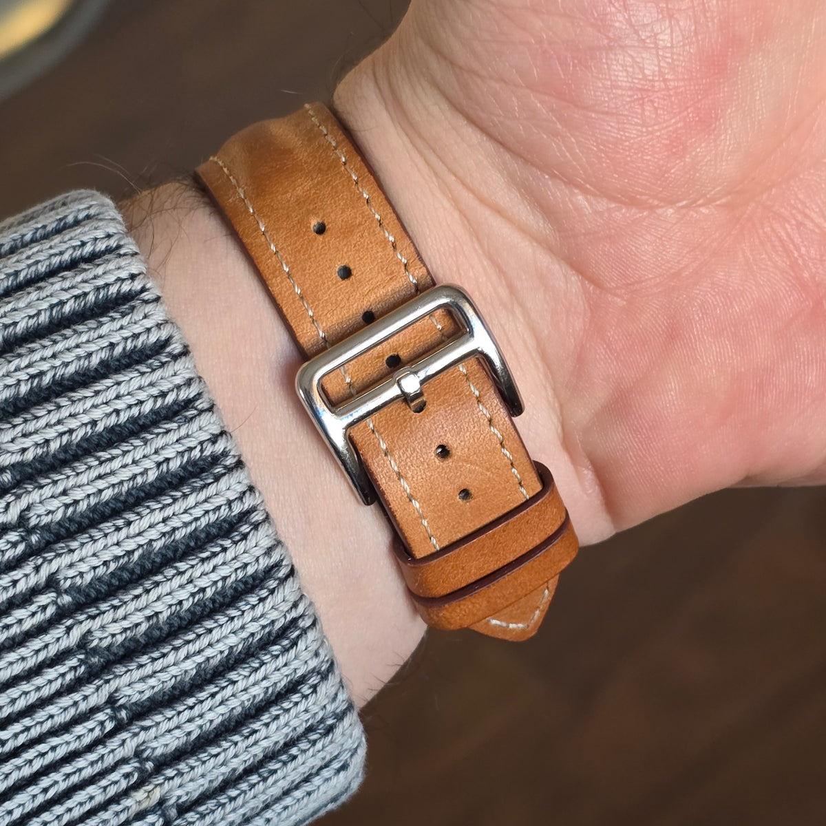 Tsuyosa Leather Strap - Tan