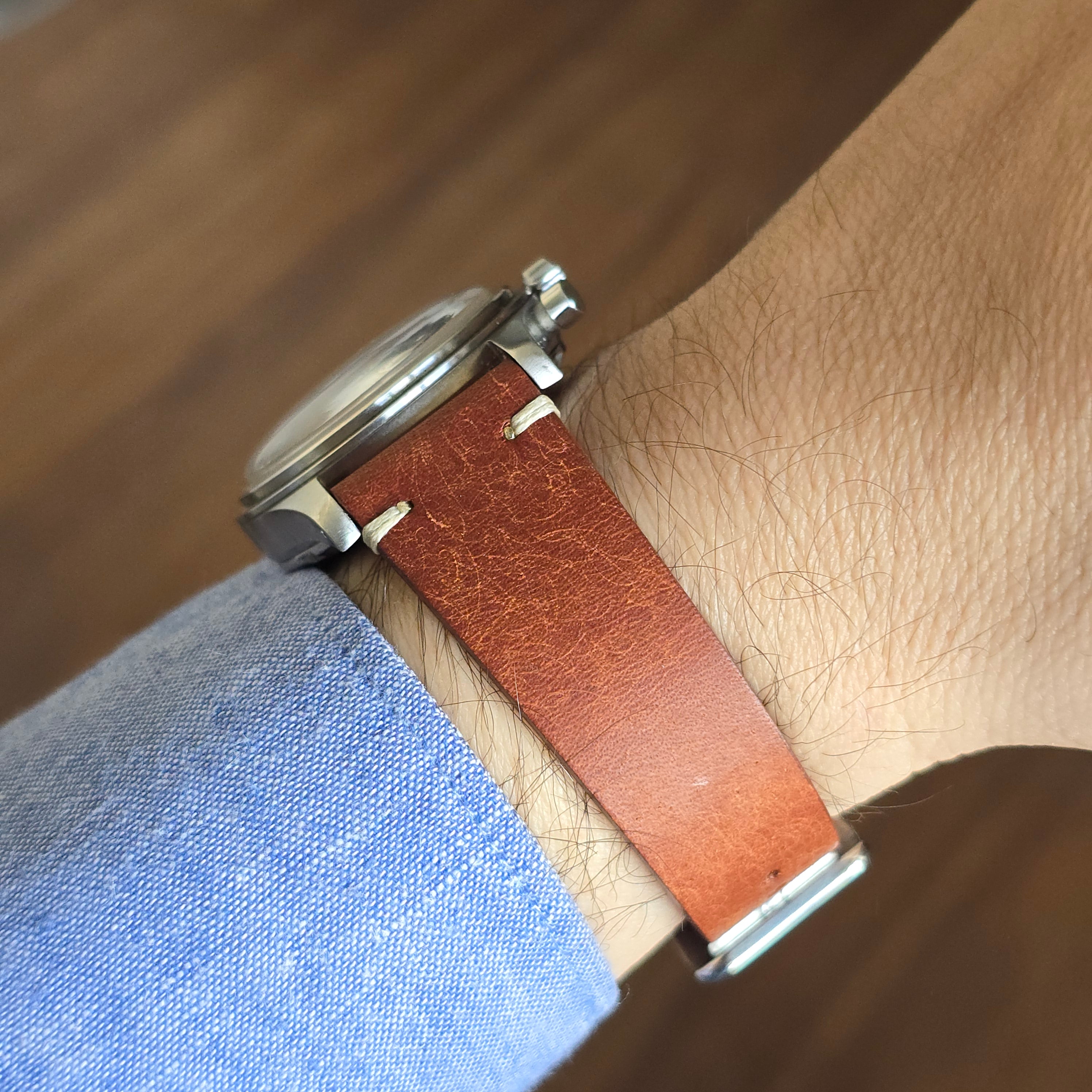 Vintage Style Leather Strap