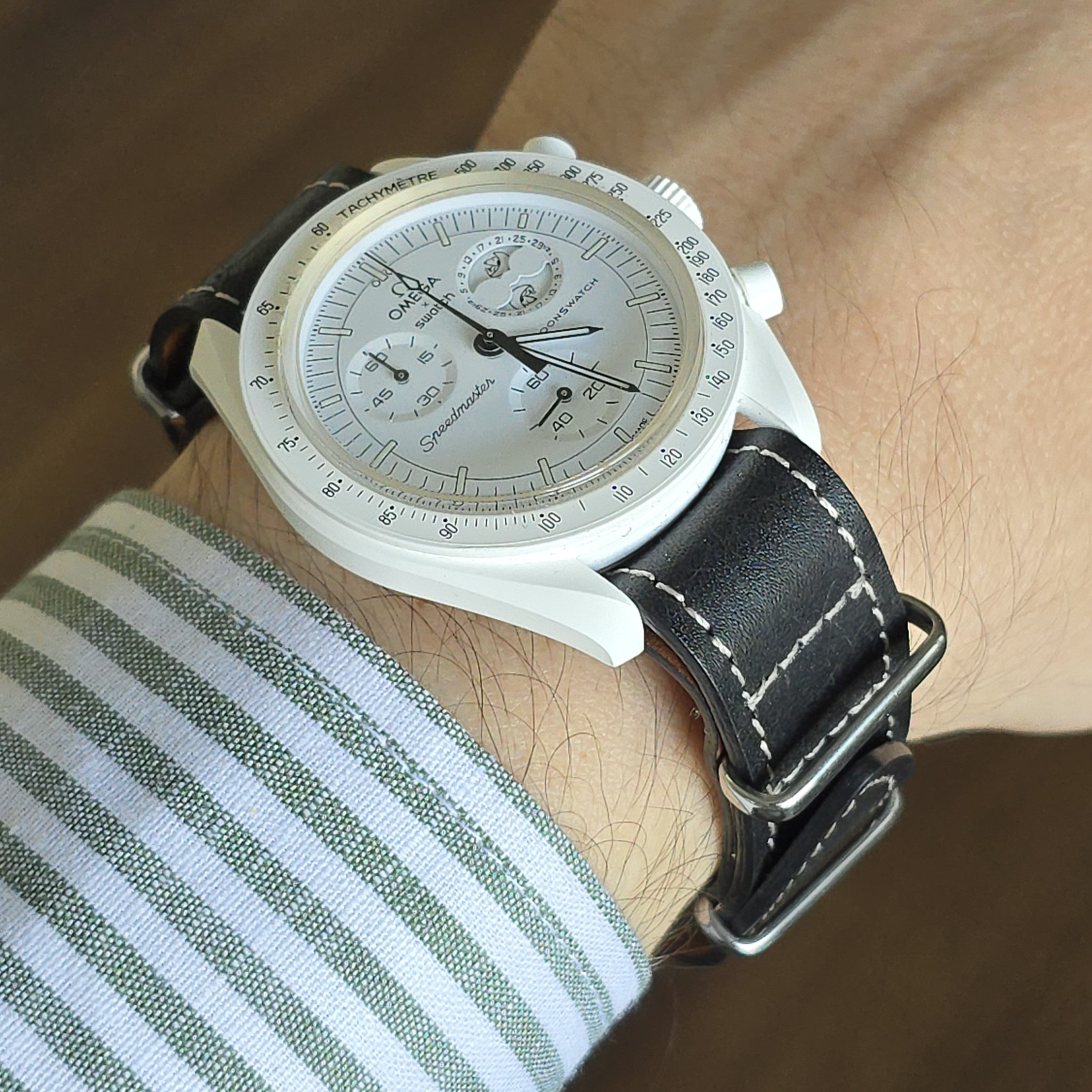 Nato Leather Watch Strap