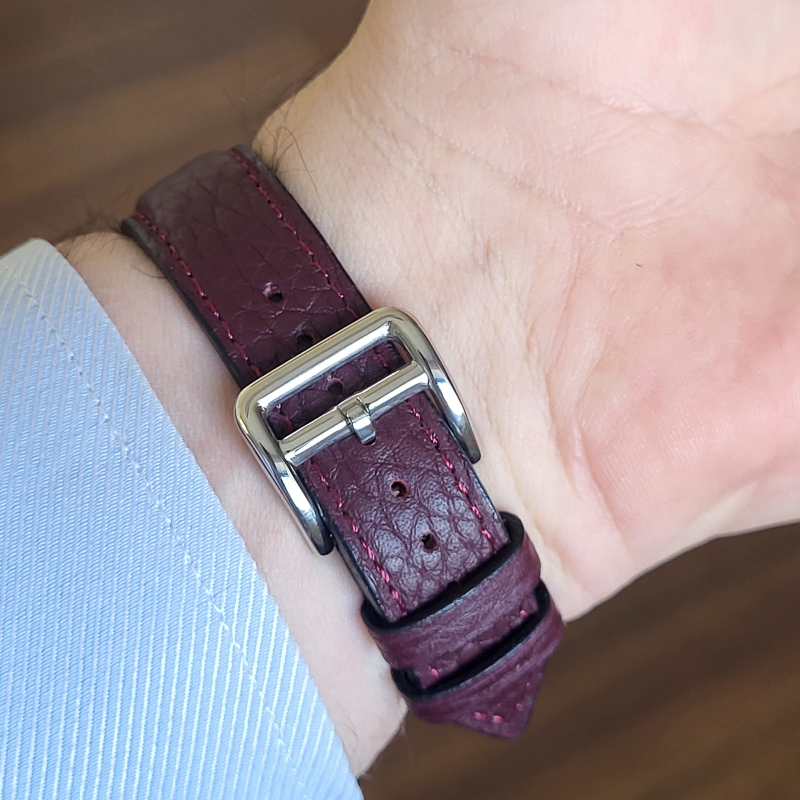 Embossed Leather Strap