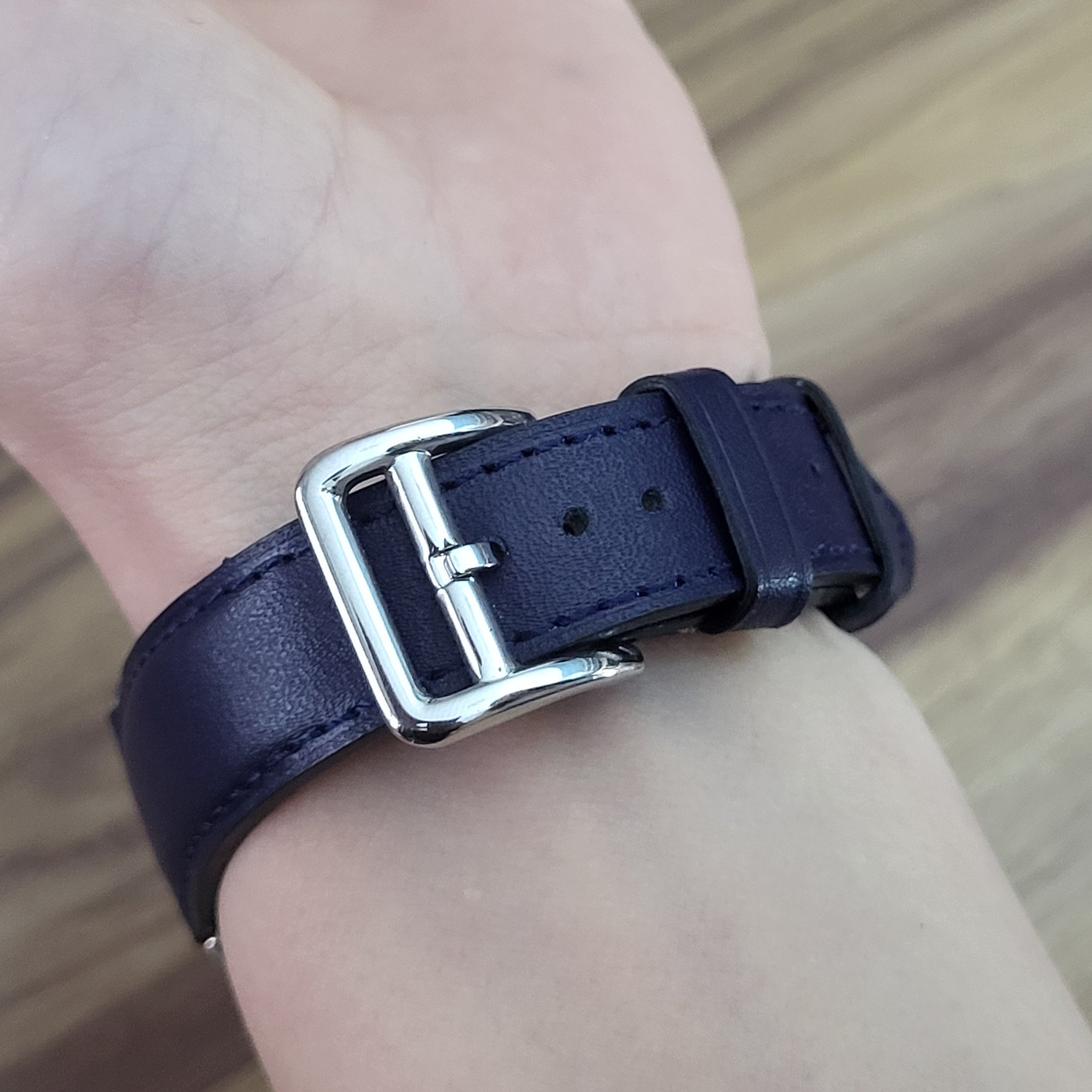 Napa Leather Strap - D. Blue