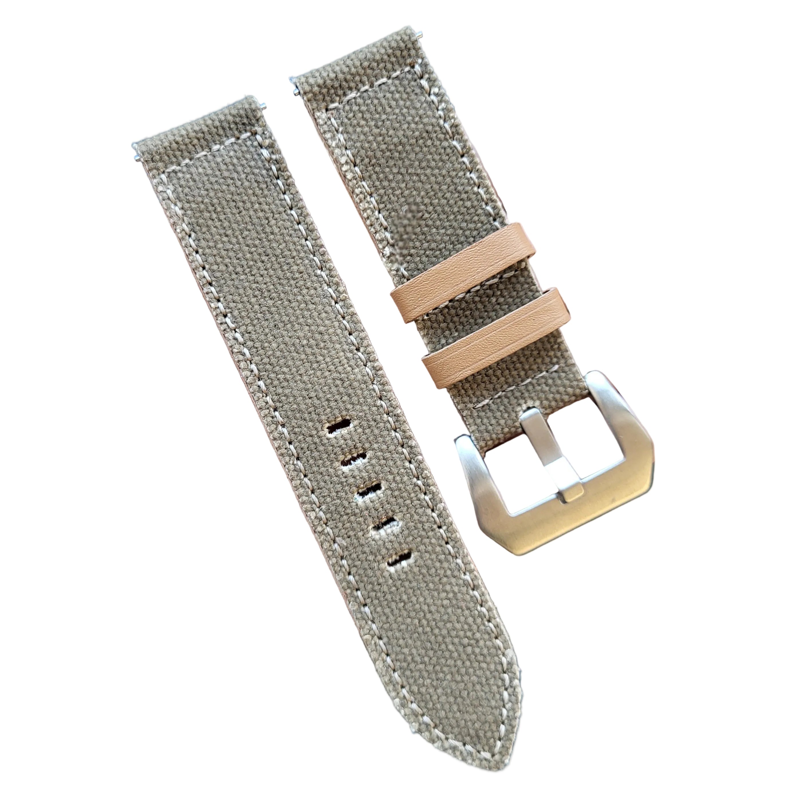 Canvas Watch Strap - Green