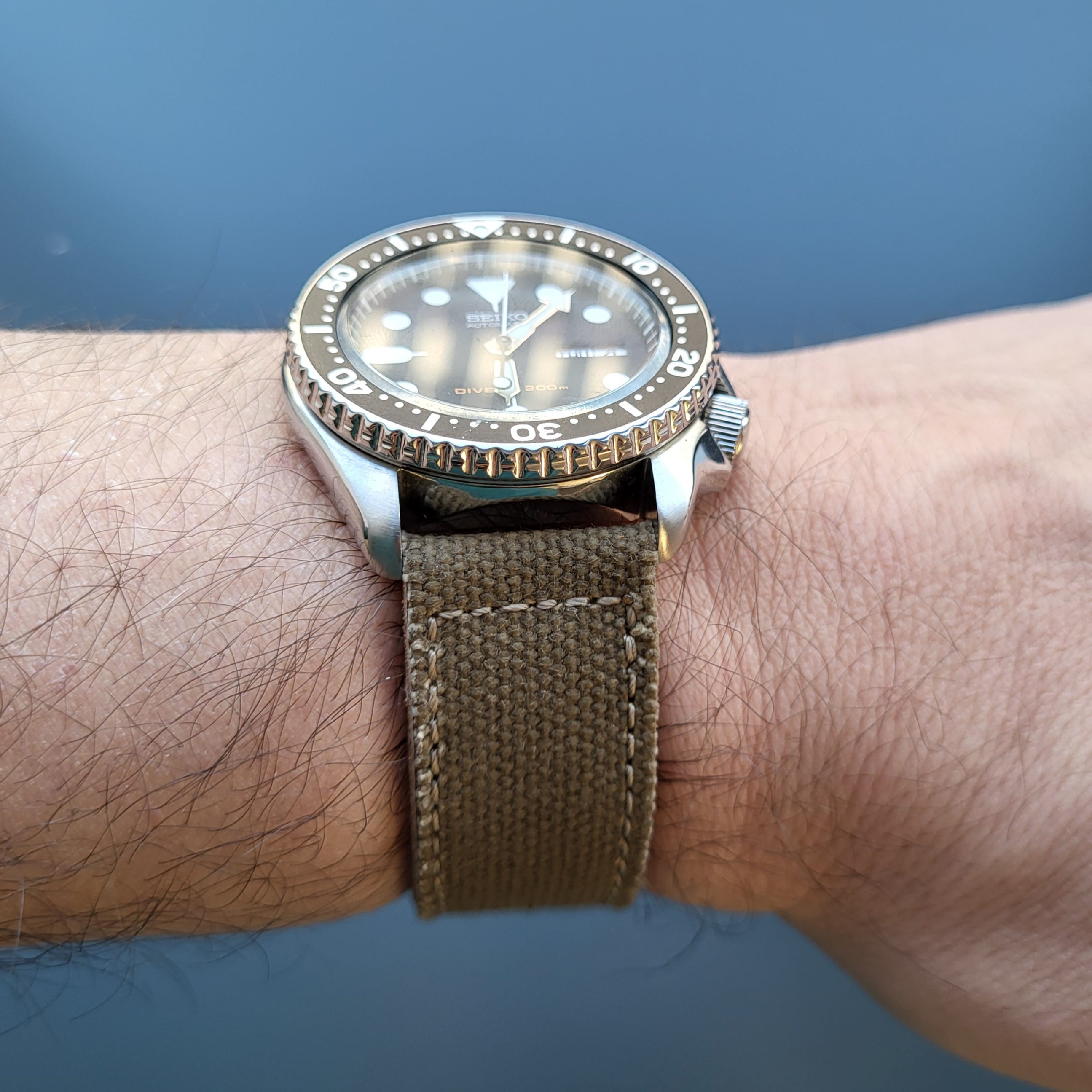 Canvas Watch Strap - Green