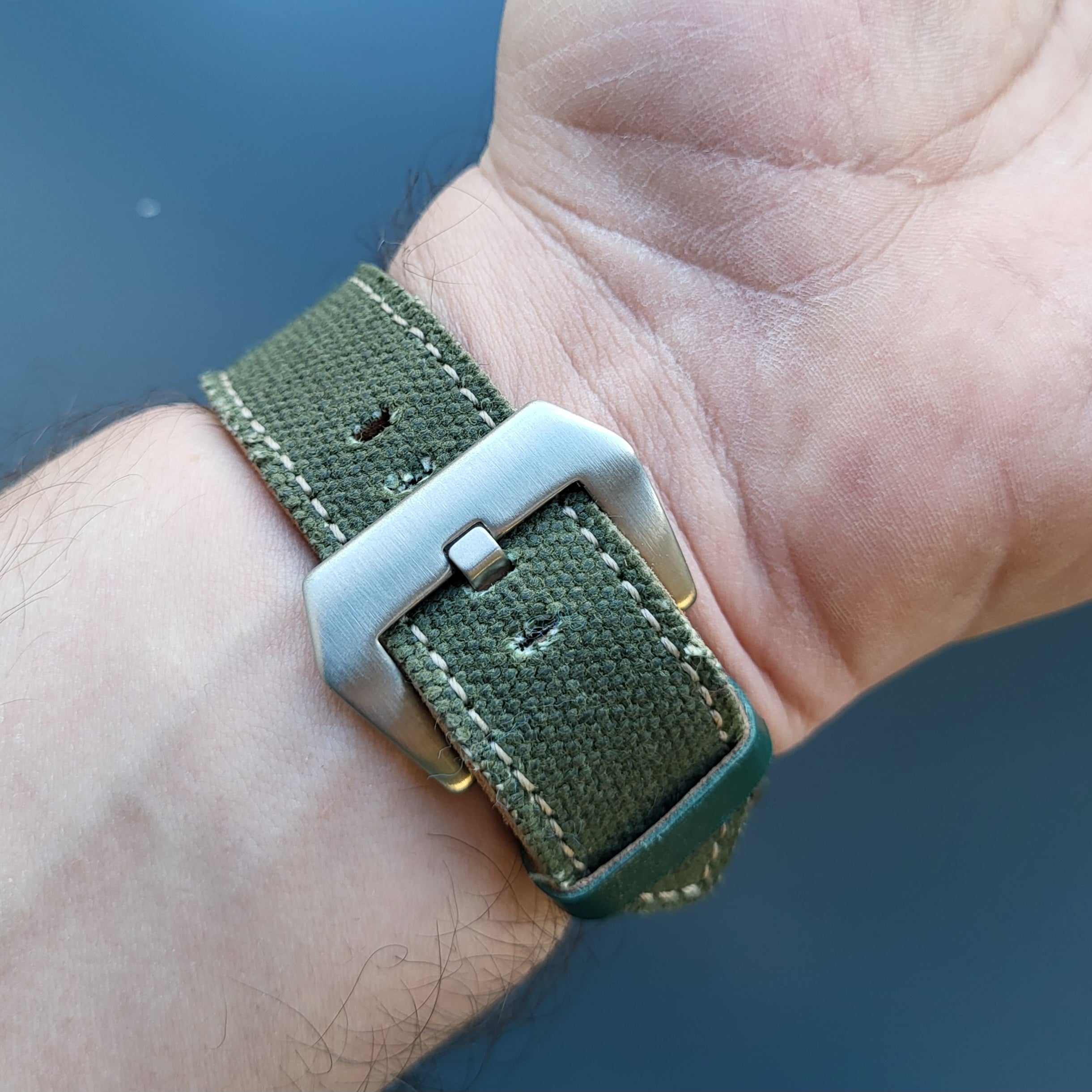 Canvas Watch Strap - Green