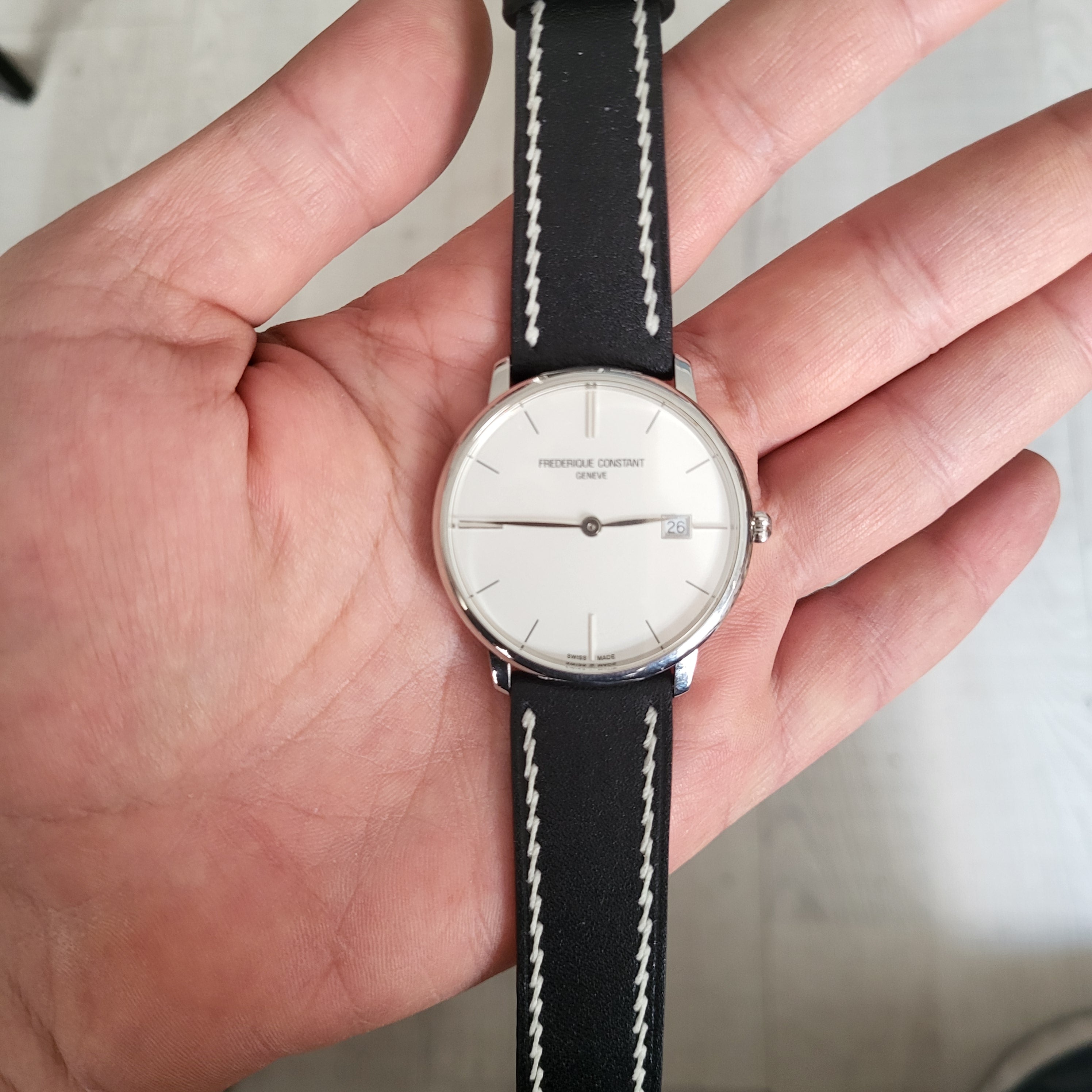 Spanish Style Leather Strap -  Black