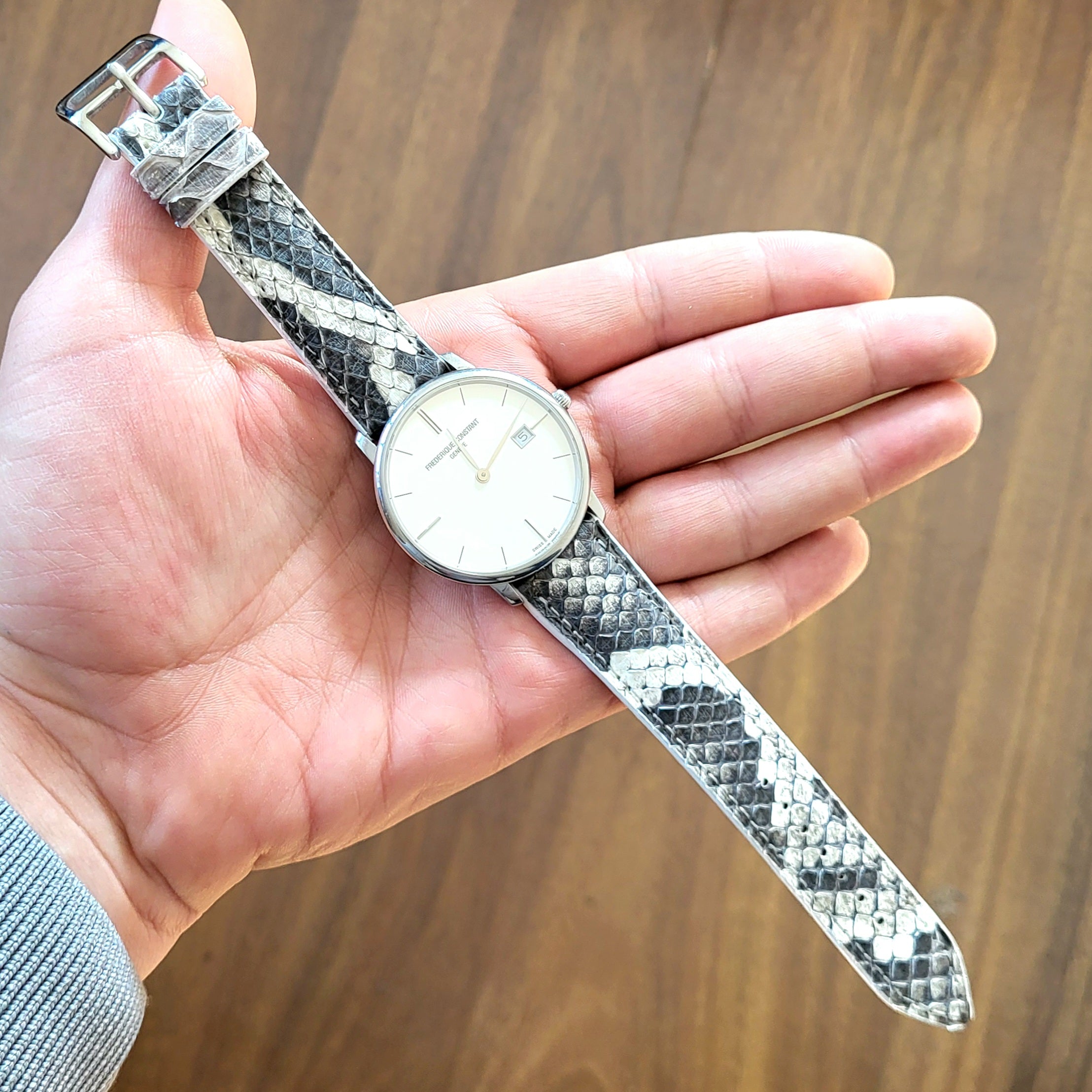 Snake Leather Watch Strap