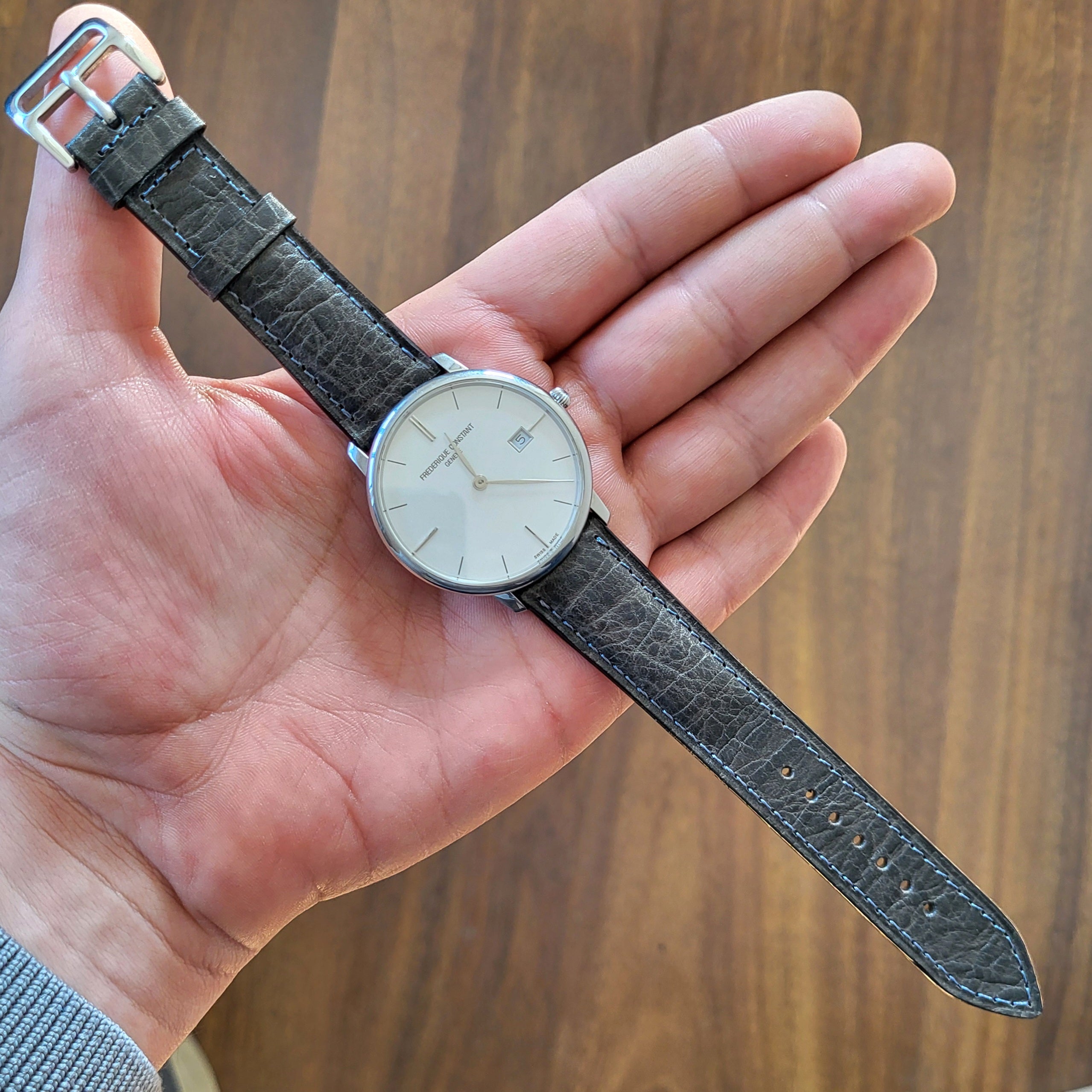 Distressed Leather Watch Strap