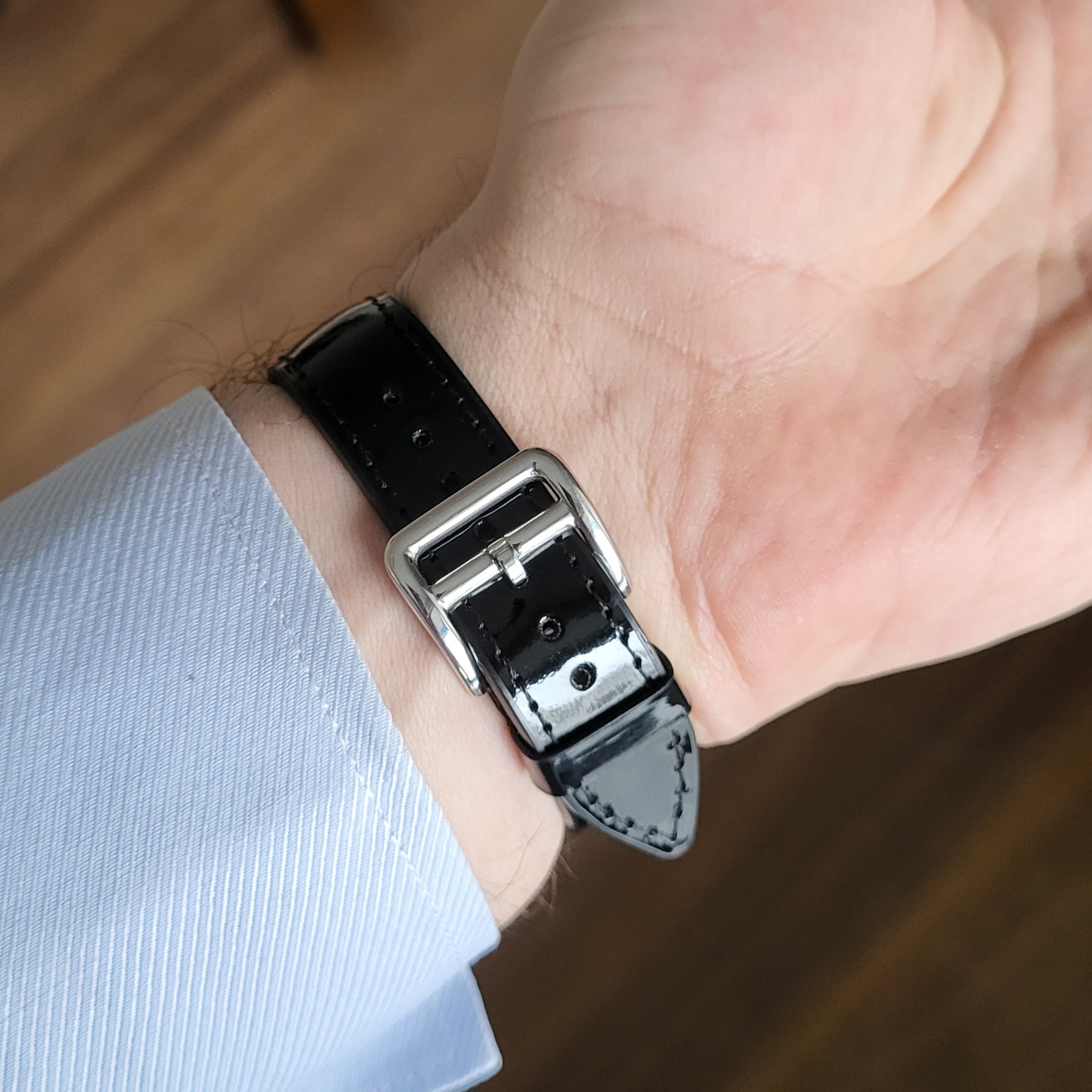 Patent Leather Strap - Black